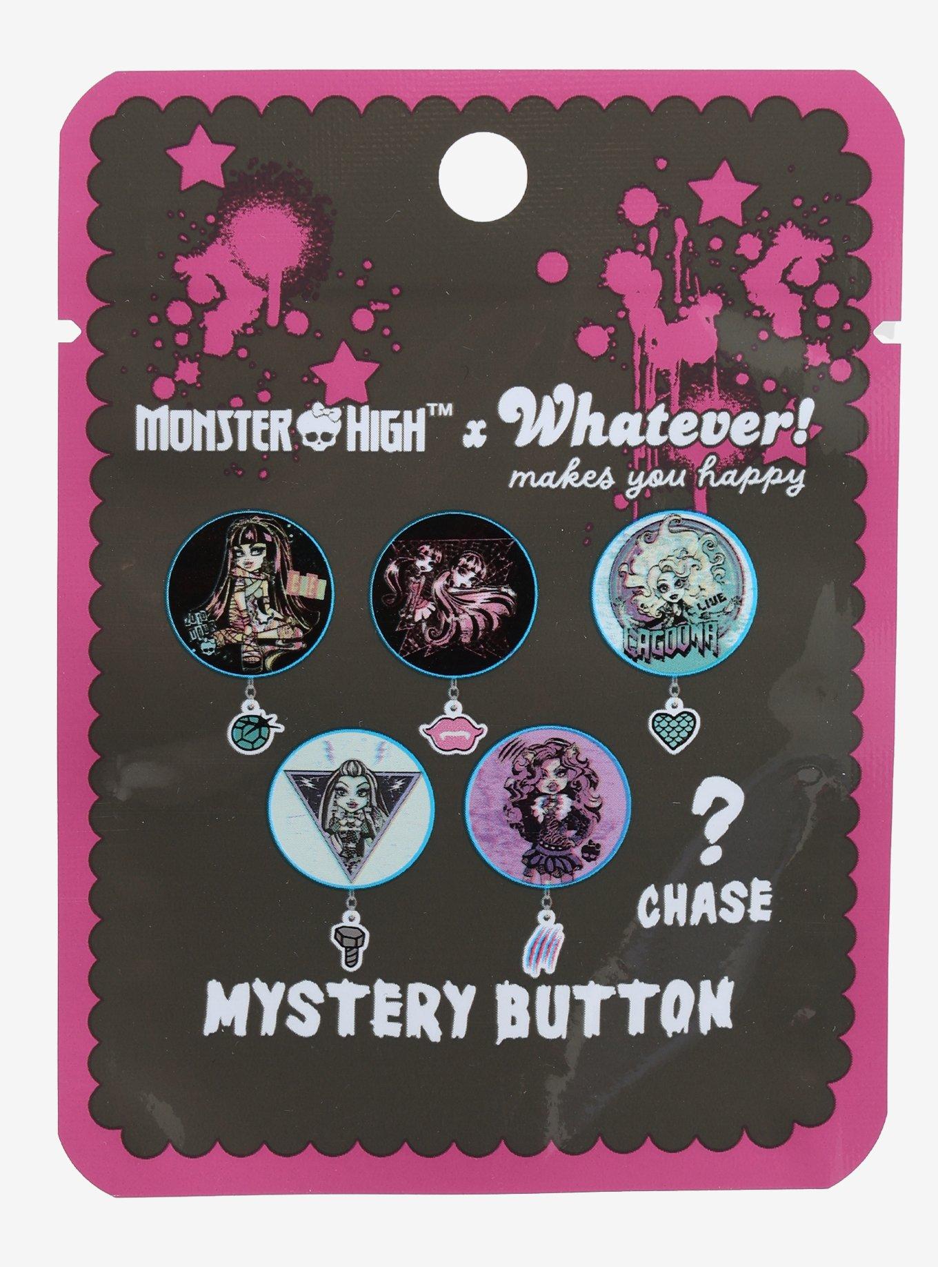 Whatever! Makes You Happy Monster High Blind Bag Button With Charm, , hi-res