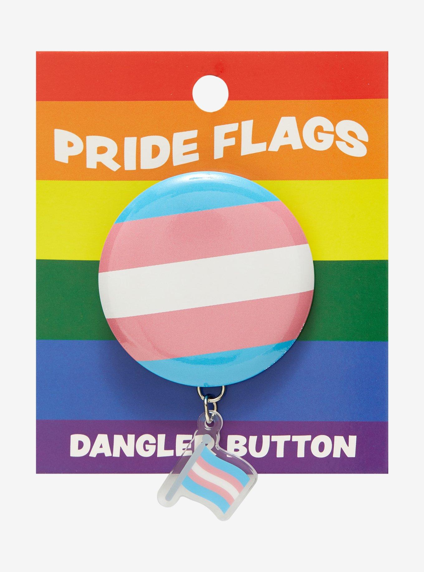 Transgender Pride Flag Button, , hi-res