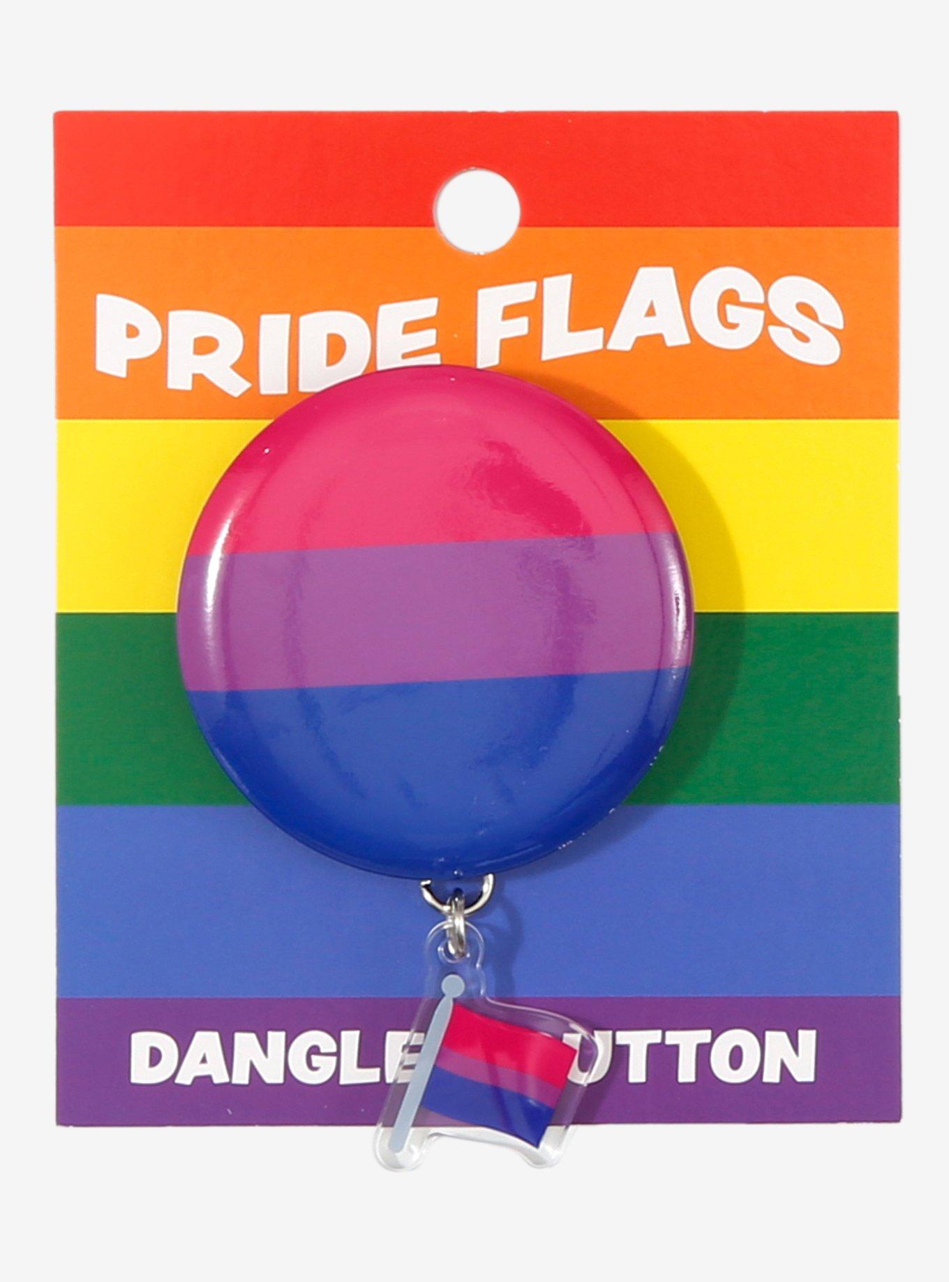 Bisexual Pride Flag Button, , hi-res