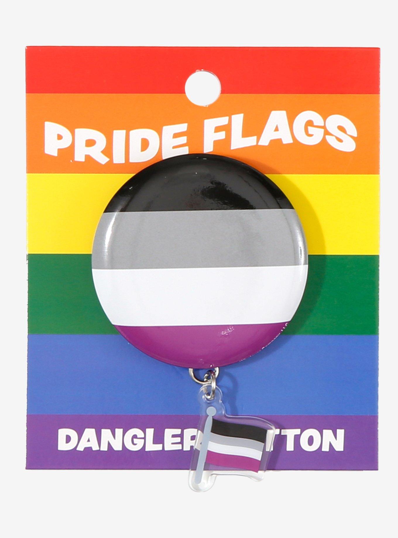 Asexual Pride Flag Button, , hi-res