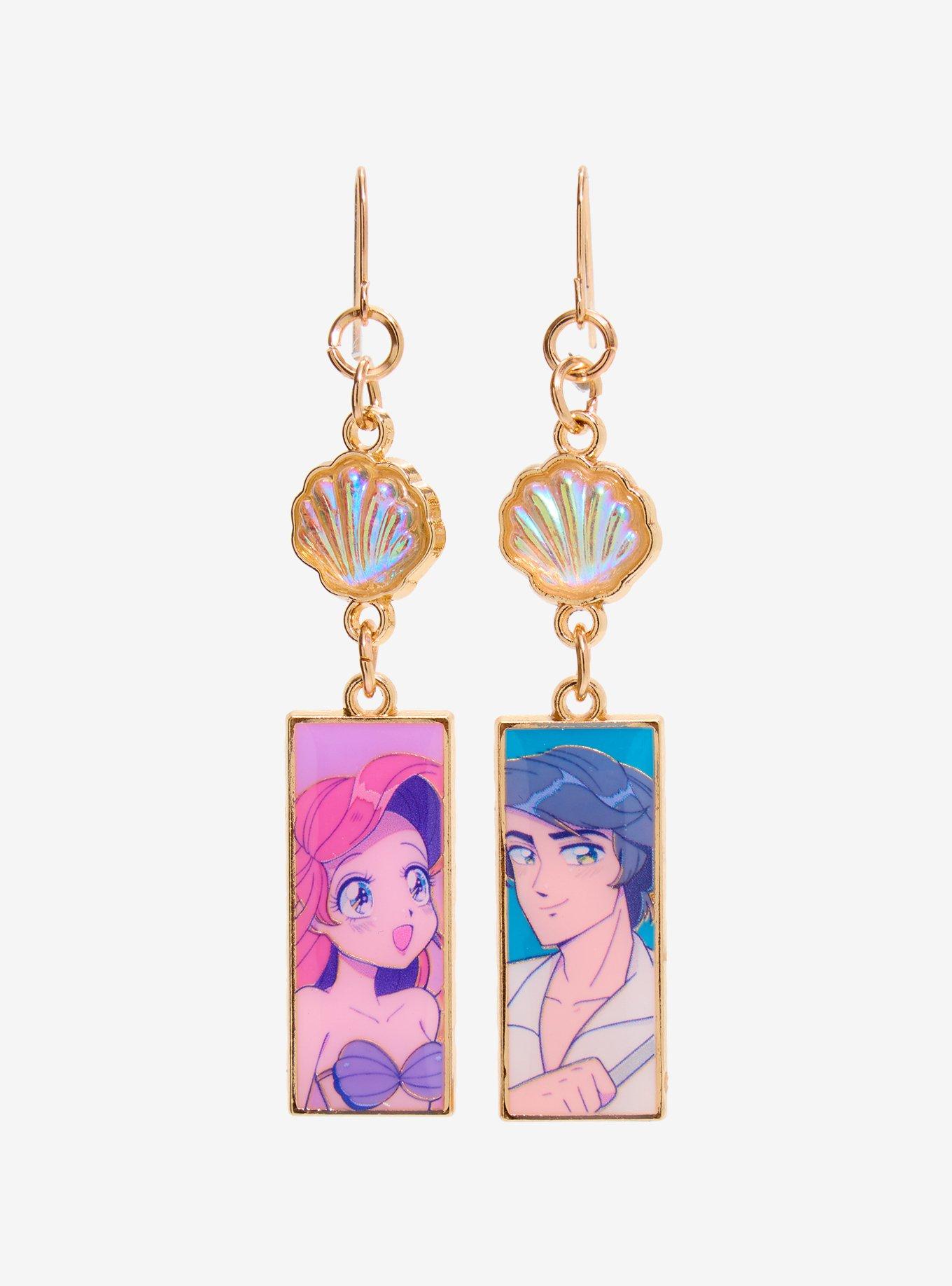 Disney The Little Mermaid Drop Earrings, , hi-res