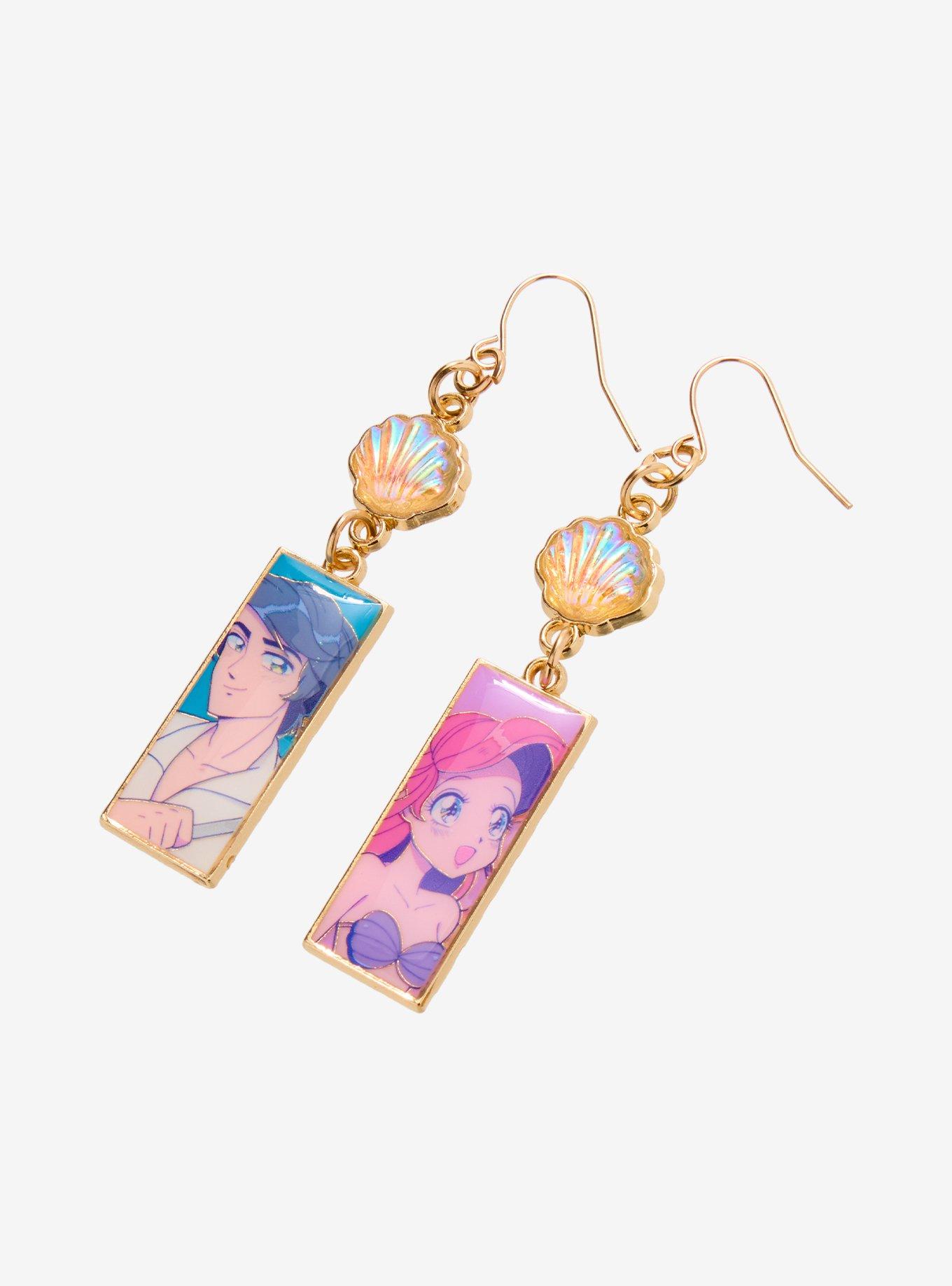 Disney The Little Mermaid Drop Earrings, , alternate - view 3