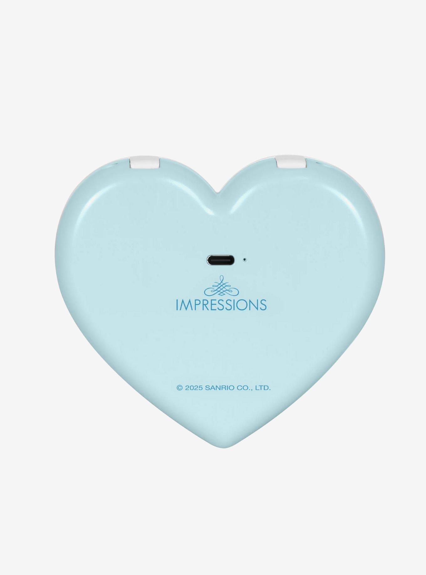 Cinnamoroll Lovely Ribbon LED Heart Compact Mirror, , alternate