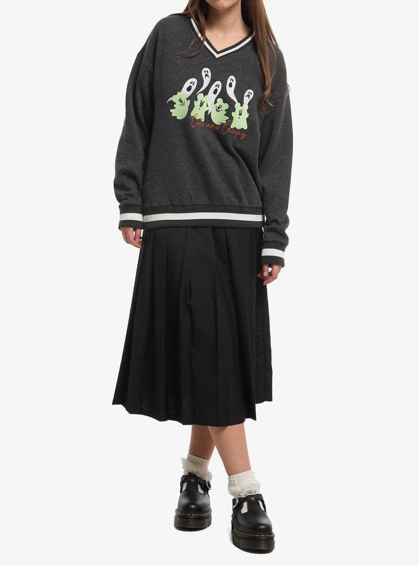 Her Universe Mickey & Minnie Mouse Ghosts Glow-in-the-Dark Crewneck Her Universe Exclusive, , hi-res