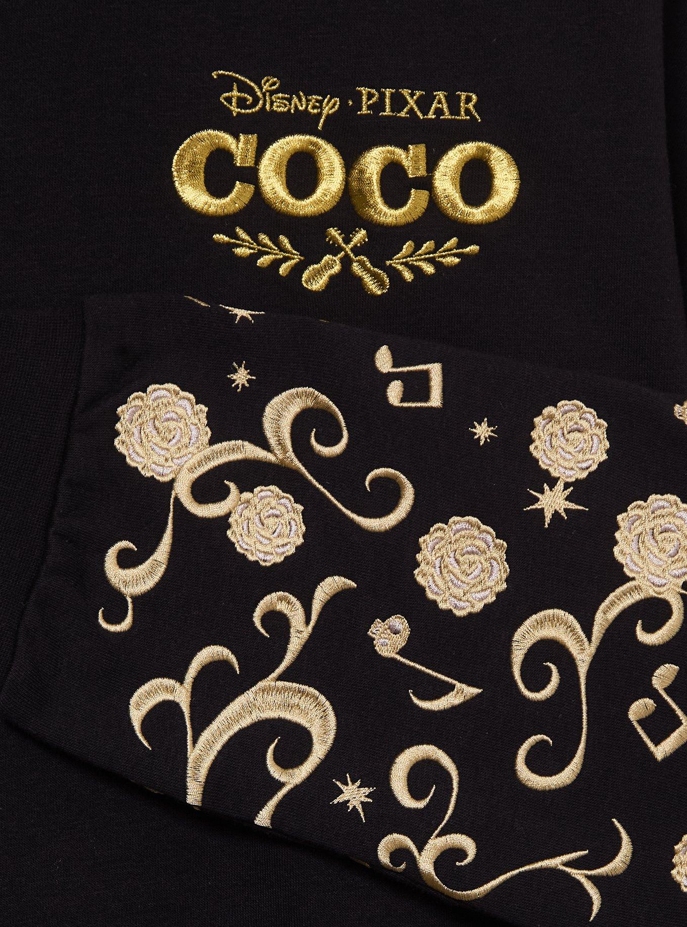 Disney Pixar Coco Embroidered Characters Crewneck - BoxLunch Exclusive