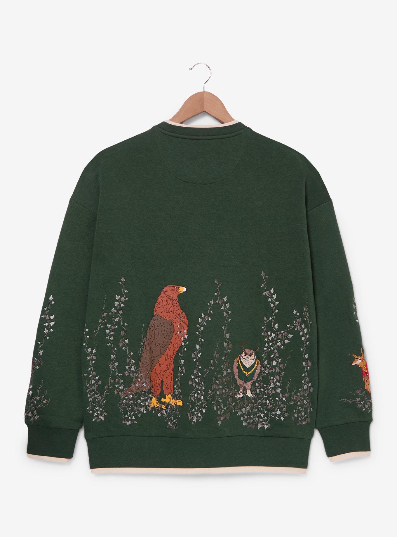 Wildwood Characters Lineup Women's Crewneck - BoxLunch Exclusive, FOREST GREEN, alternate - view 2