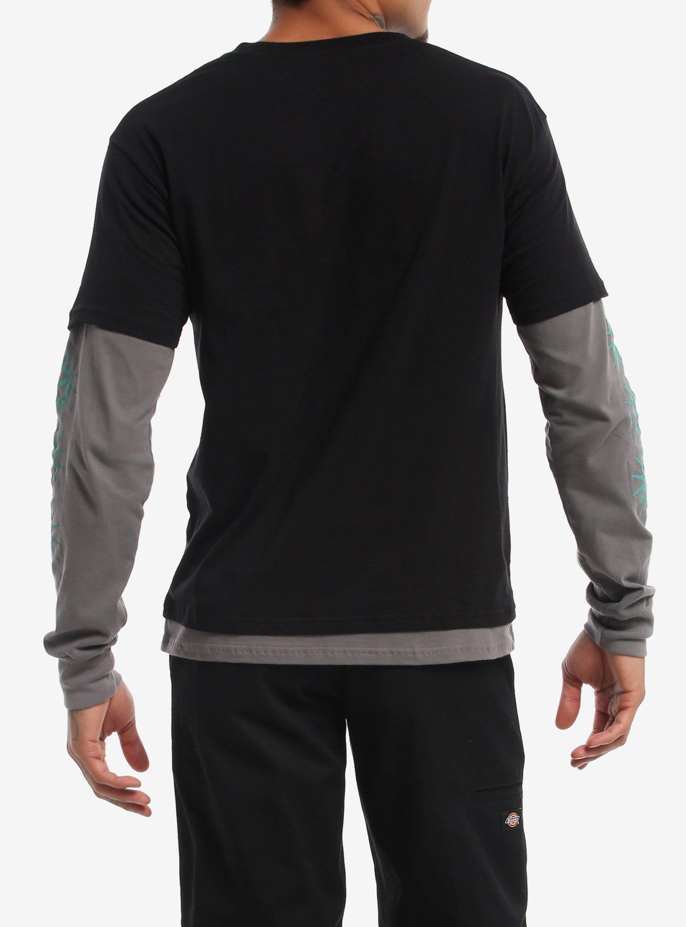 Pierce The Veil Selfish Machines Twofer Long-Sleeve T-Shirt, BLACK, alternate - view 3