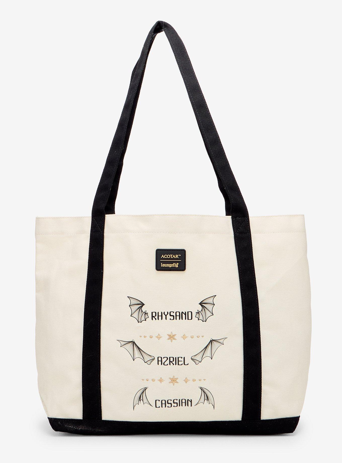Loungefly A Court Of Thorns And Roses Bat Boys Tote Bag, , alternate - view 2