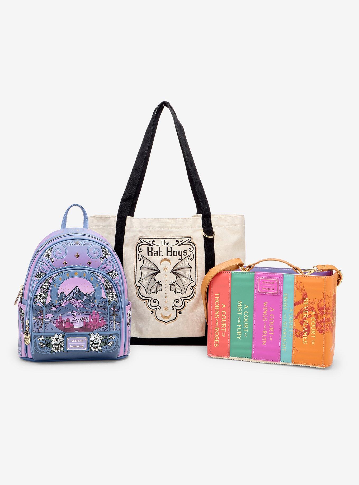 Loungefly A Court Of Thorns And Roses Bat Boys Tote Bag, , alternate - view 3
