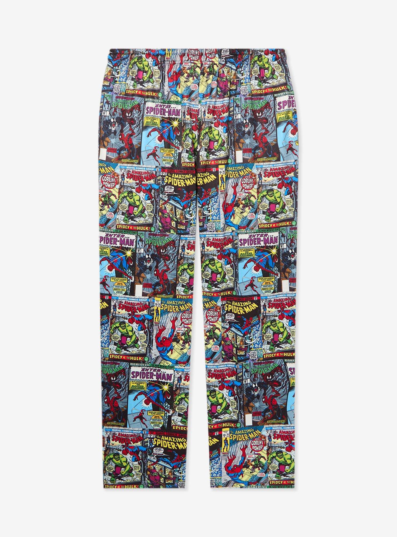 Marvel Spider-Man Comics Allover Print Sleep Pants, , hi-res