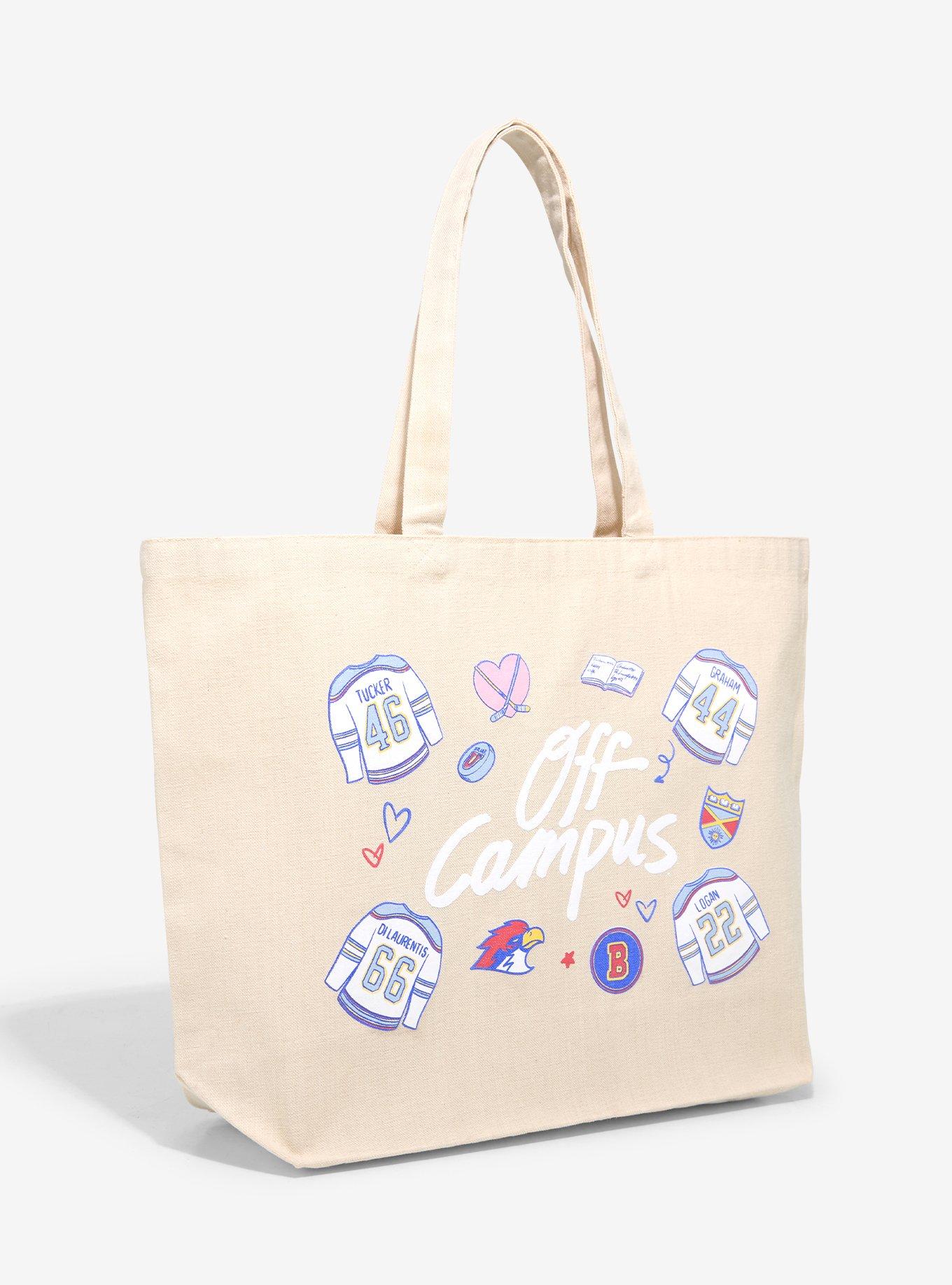 Off Campus Icons Tote Bag, , hi-res