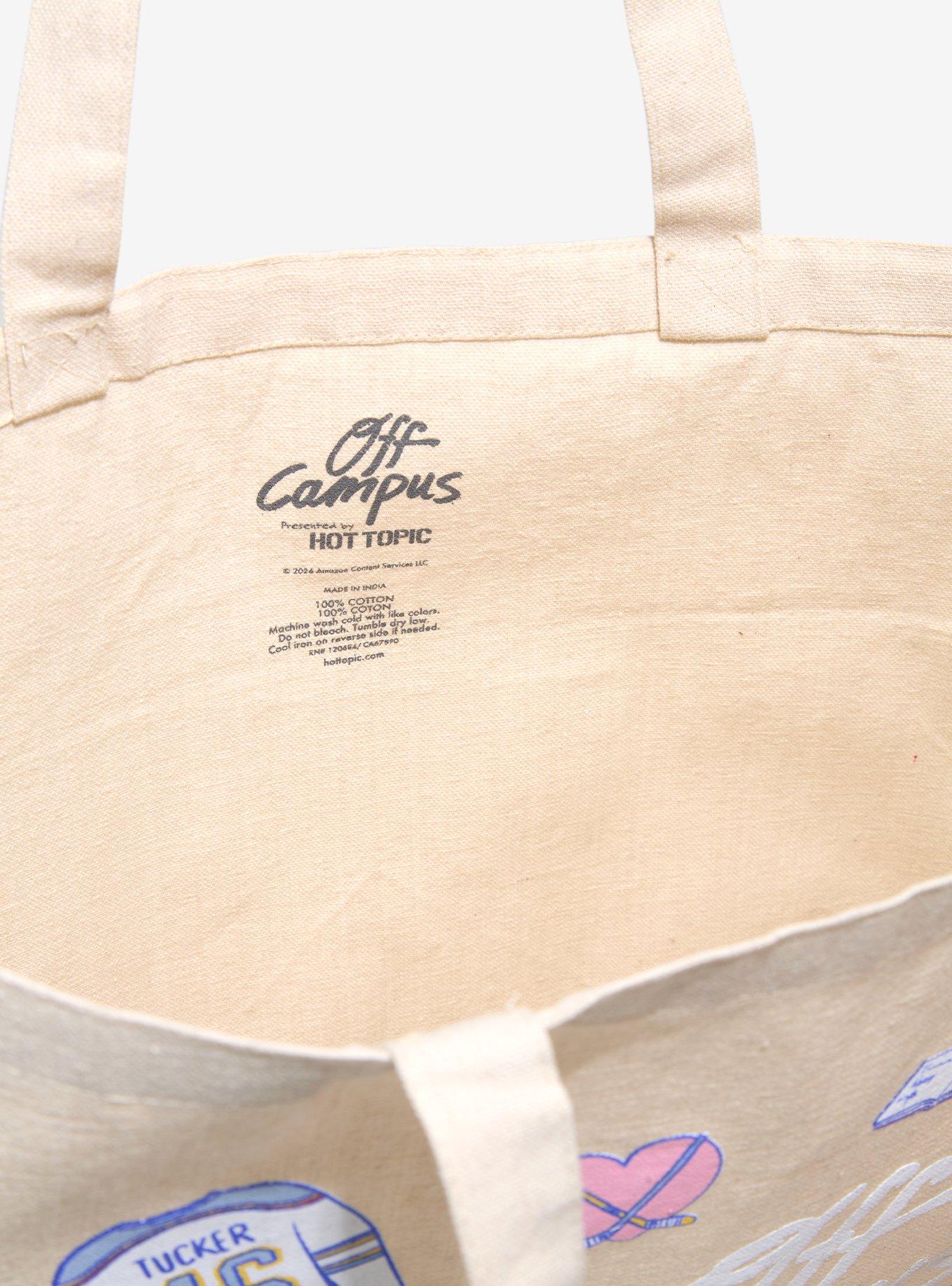 Off Campus Icons Tote Bag, , alternate