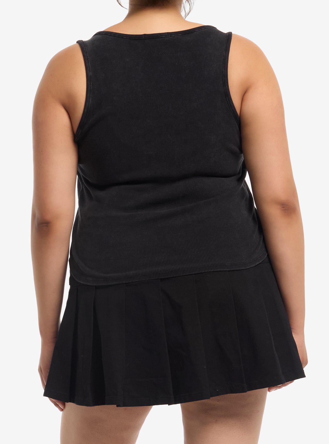 Social Collision Stud Rib Cage Crop Girls Tank Top Plus Size, MULTI, alternate - view 3