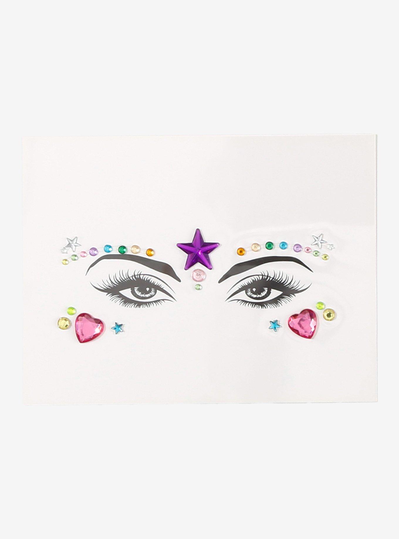 Neva Nude Rainbow Star Gem Face Jewels, , hi-res