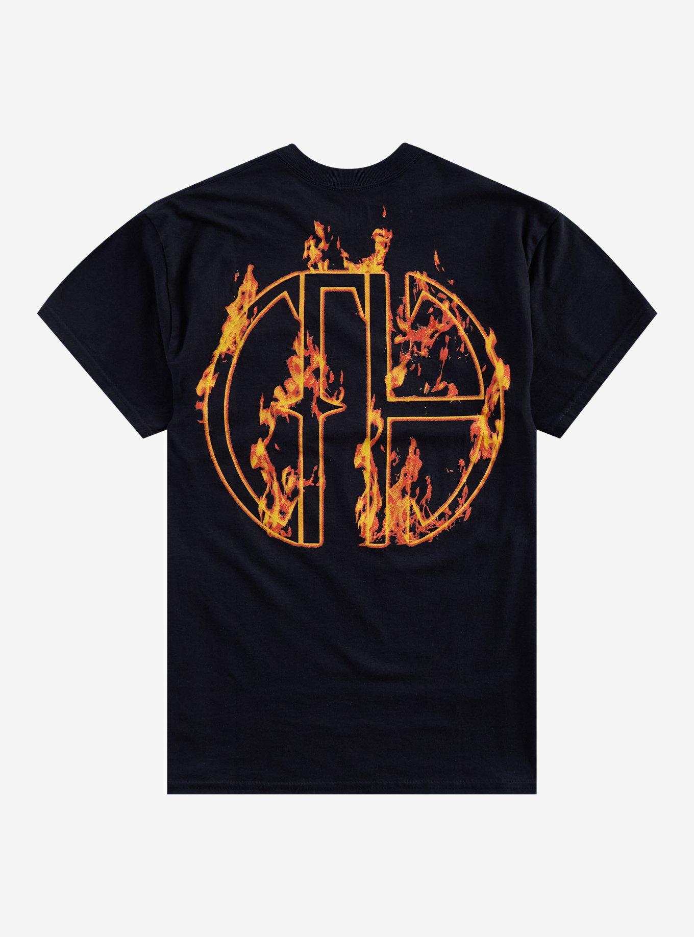 Pantera Cowboys From Hell Flames T-Shirt, , hi-res