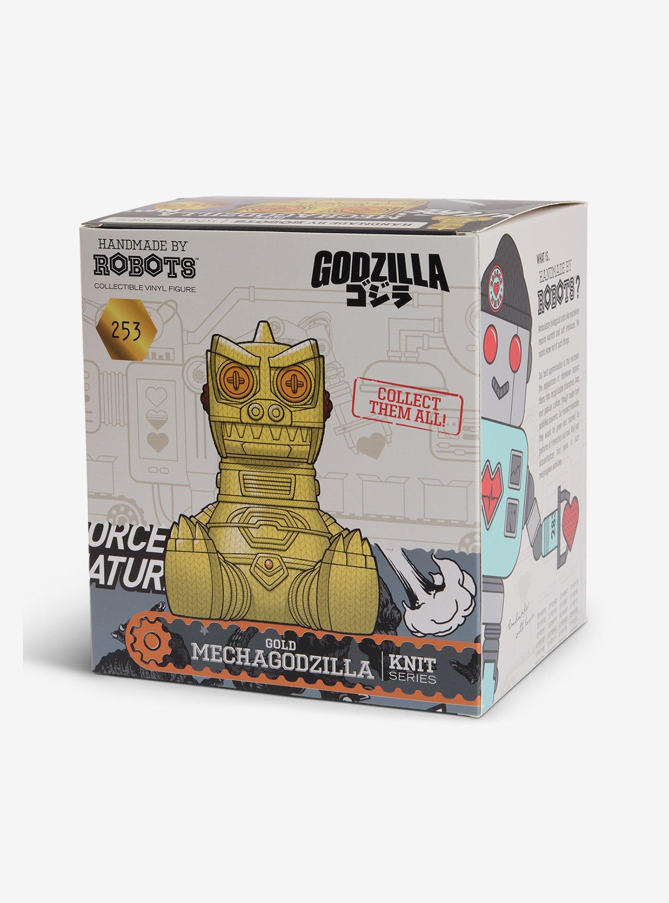 Handmade By Robots Godzilla Mechagodzilla #253 (Gold) Vinyl Figure, , alternate