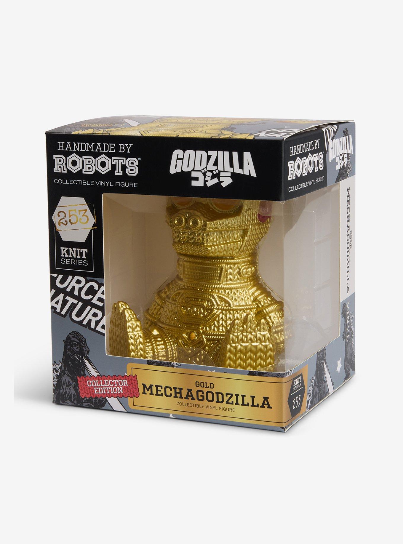 Handmade By Robots Godzilla Mechagodzilla #253 (Gold) Vinyl Figure, , alternate