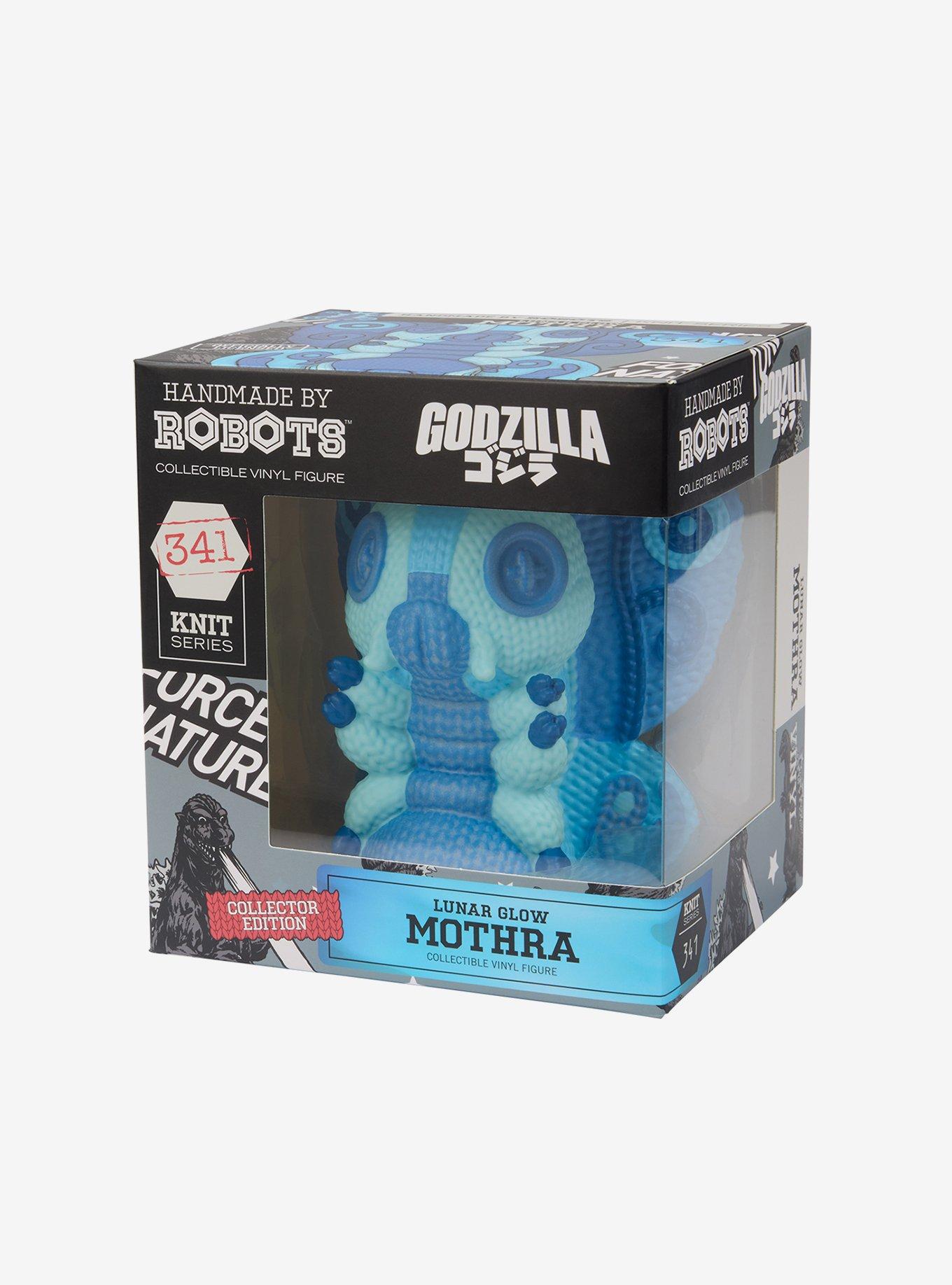 Handmade By Robots Godzilla Mothra #341 (Lunar Glow In The Dark) Vinyl Figure, , alternate
