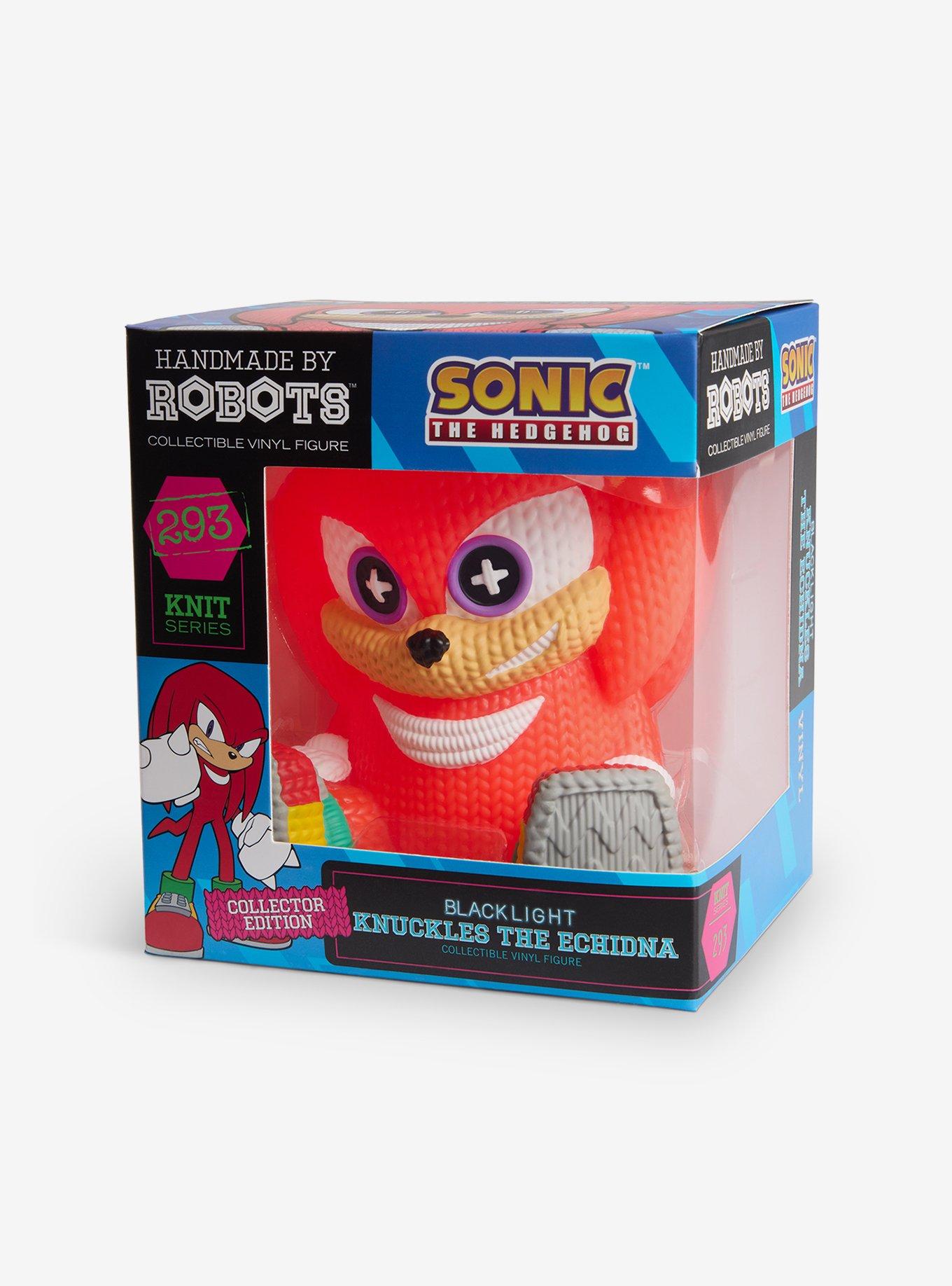Handmade By Robots Sonic The Hedgehog Knuckles (Blacklight) Vinyl Figure, , alternate