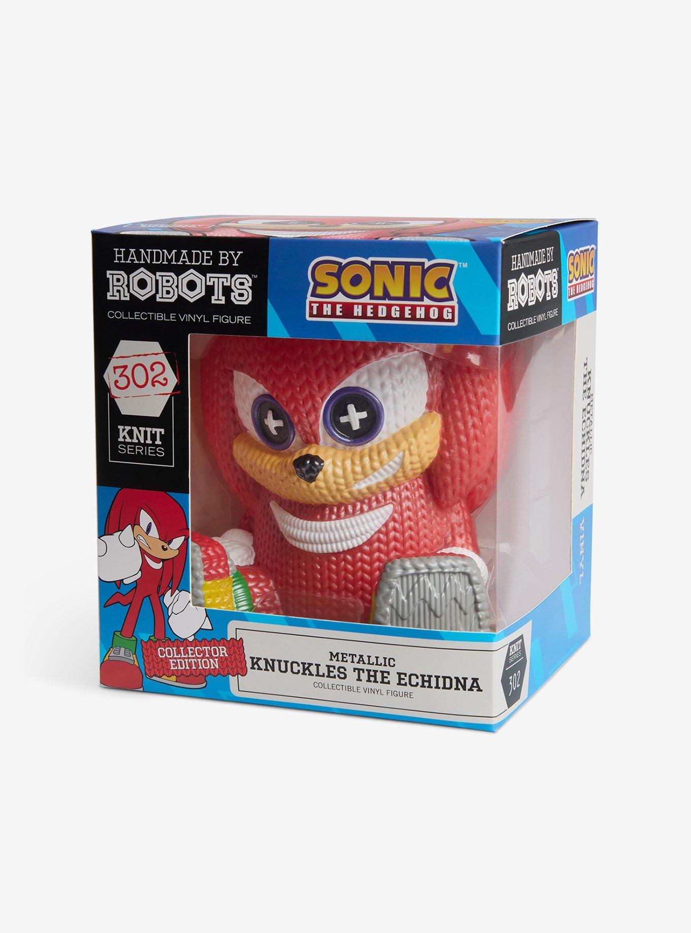 Handmade By Robots Sonic The Hedgehog Knuckles (Metallic) Vinyl Figure, , alternate