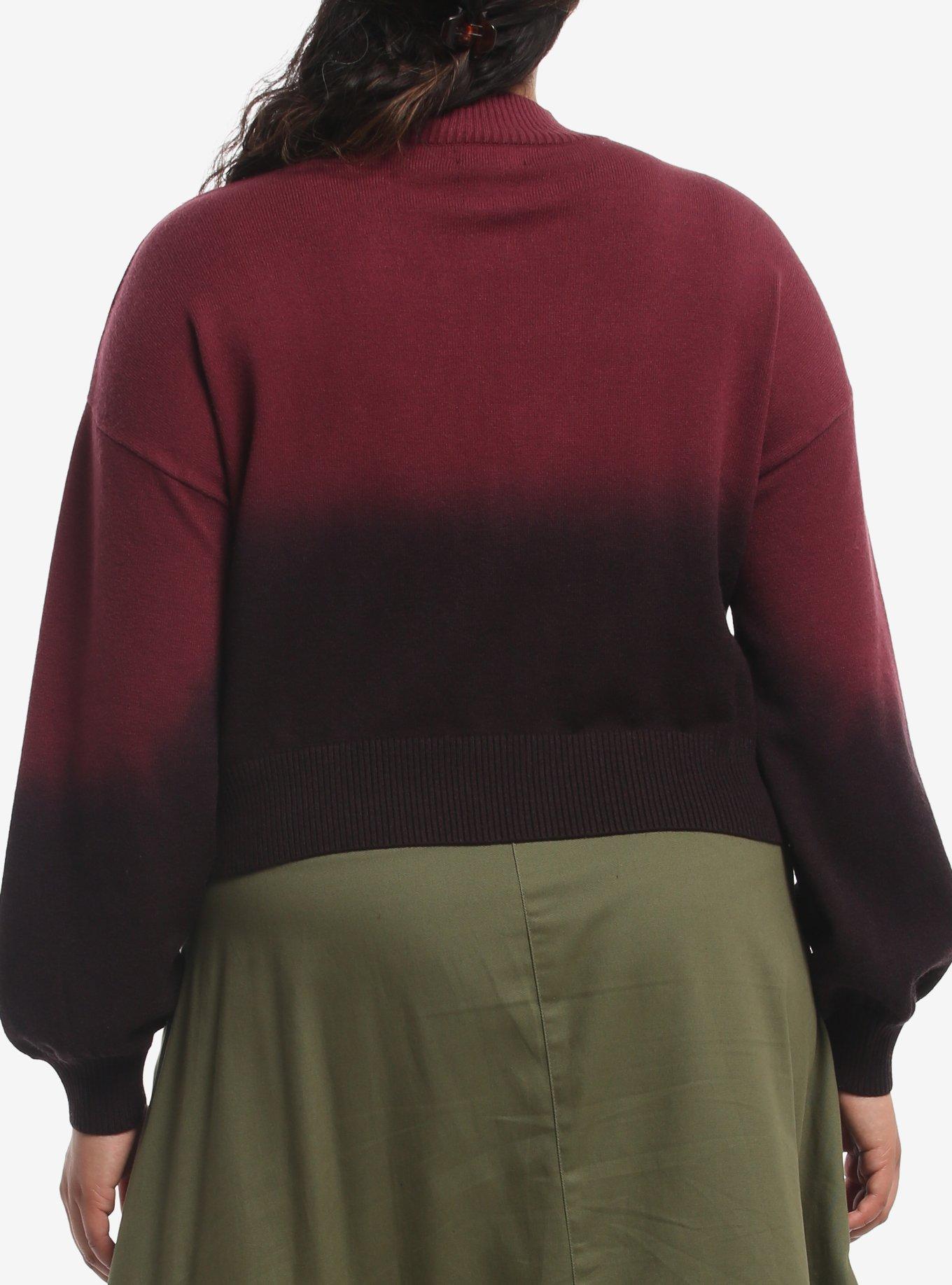 Cosmic Aura Floral Ombr&eacute; Girls Sweater Plus Size, MULTI, alternate - view 3