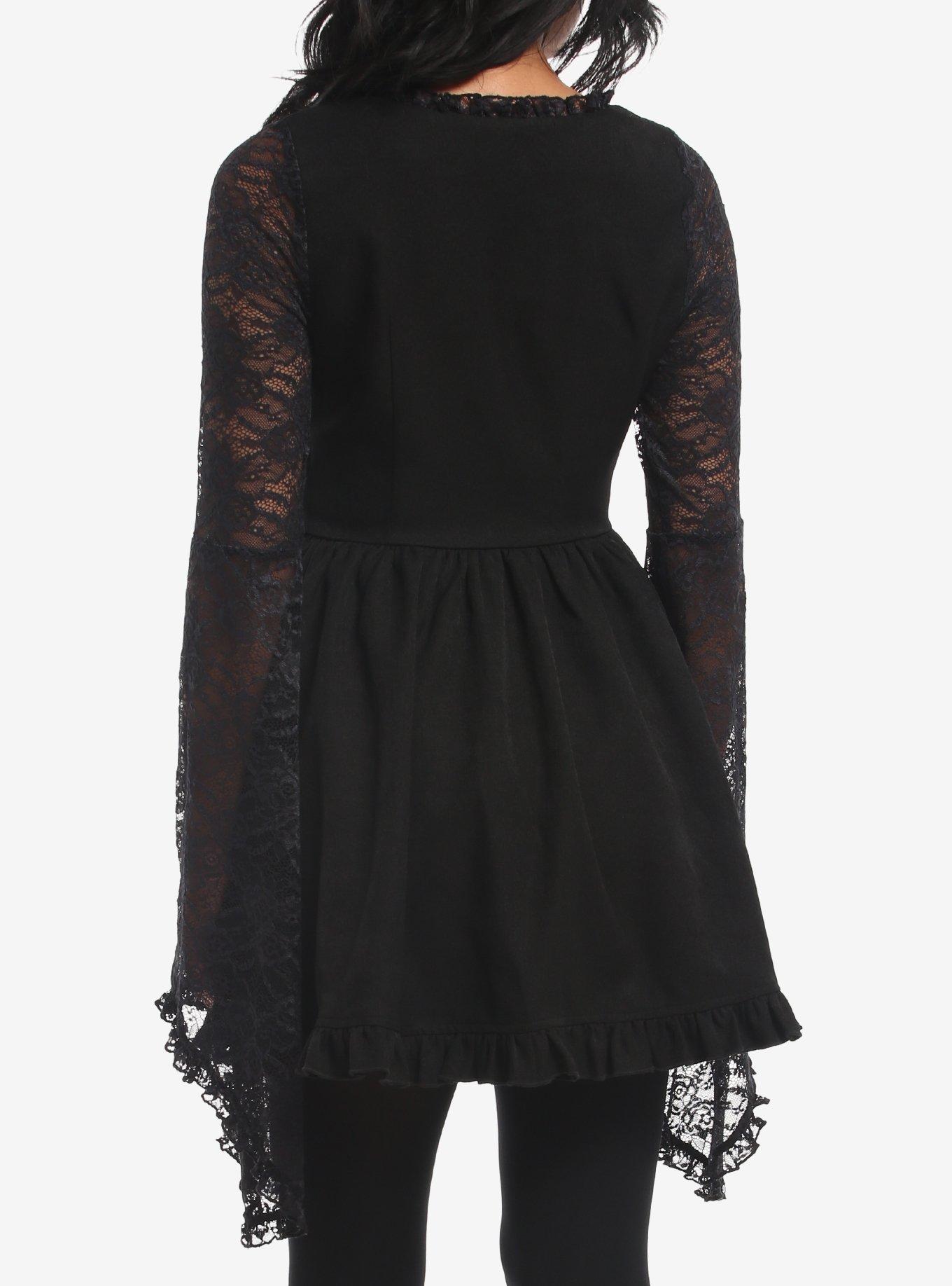 Cosmic Aura Corset Lace Bell Sleeve Dress, MULTI, alternate - view 3
