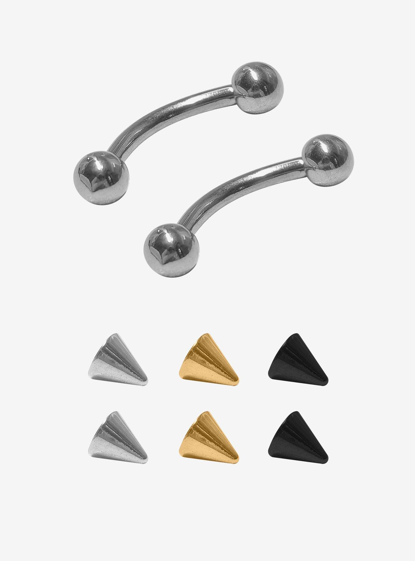 Steel Spike Dermal Stud 2 Pack, , hi-res