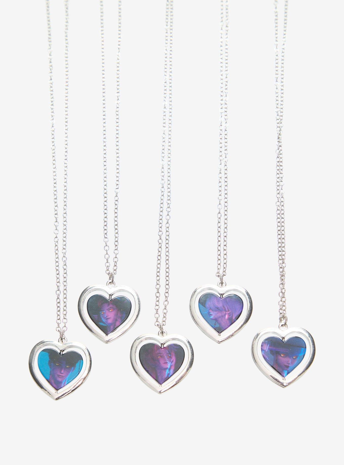 KPop Demon Hunters Saja Boys Heart Double Sided Blind Box Necklace - BoxLunch Exclusive, , alternate - view 3