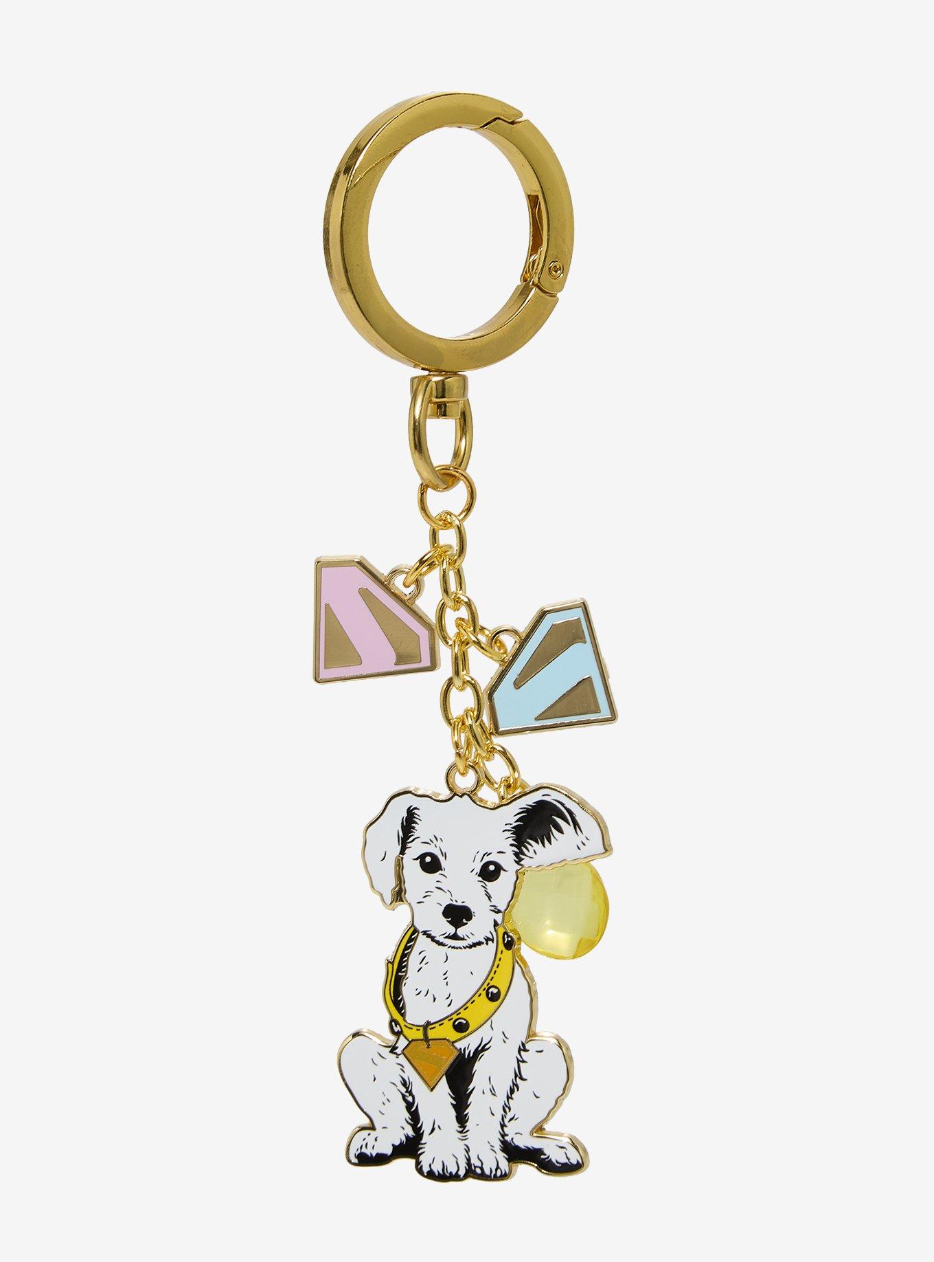 DC Comics Supergirl Puppy Krypto Multi-Charm Keychain - BoxLunch Exclusive, , alternate - view 3