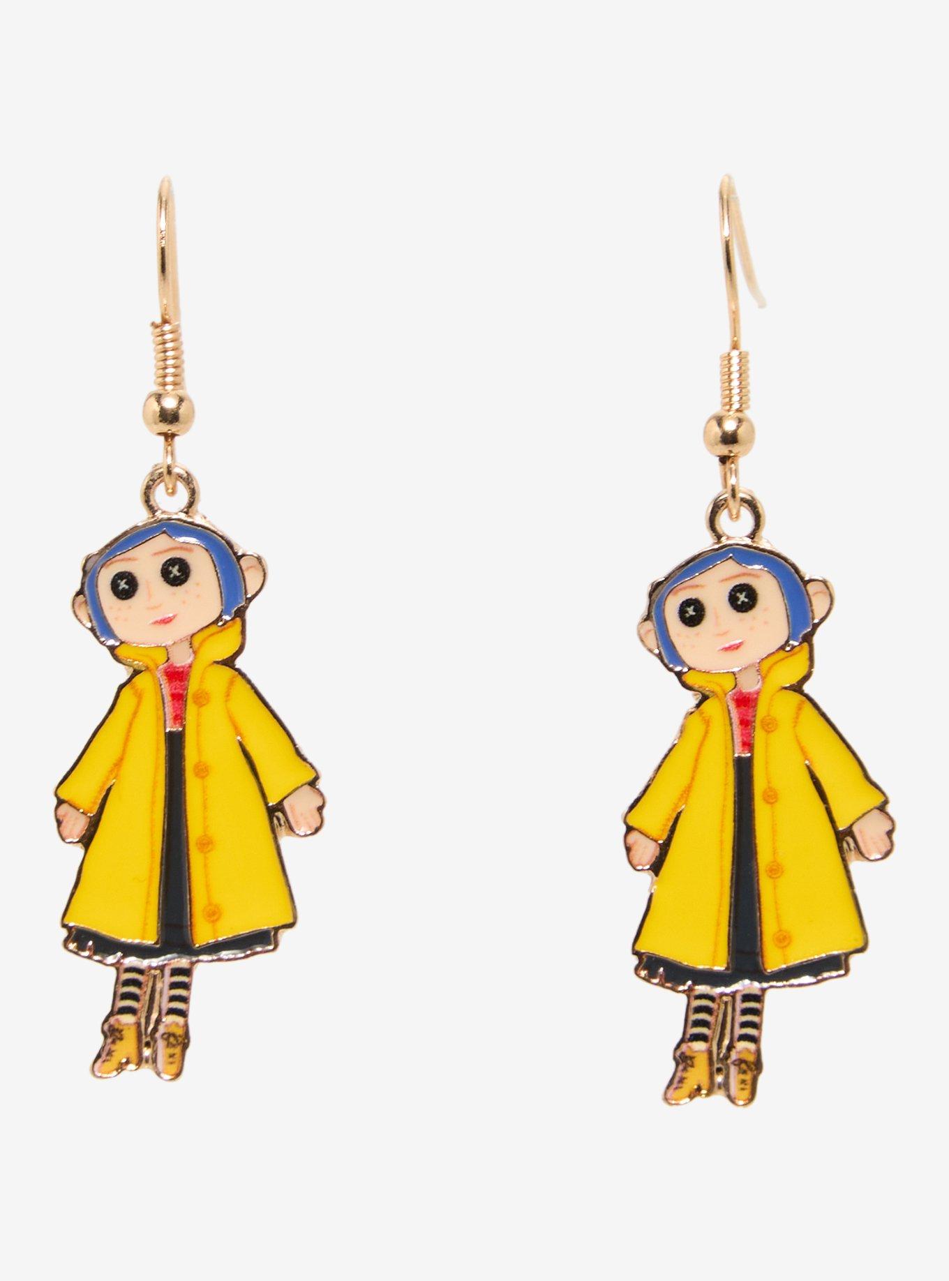 Coraline Doll Coraline Earring Set - BoxLunch Exclusive, , alternate - view 3