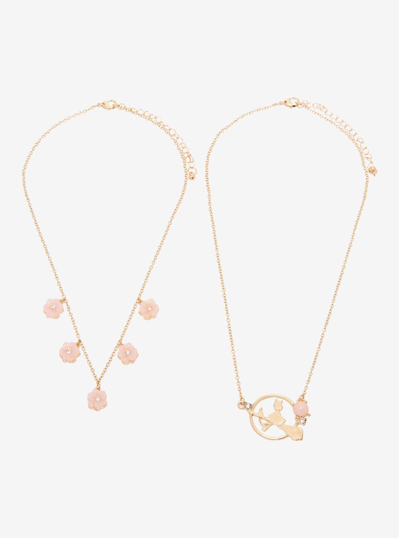 Studio Ghibli&reg; Kiki's Delivery Service Cherry Blossom Necklace Set - BoxLunch Exclusive, , hi-res