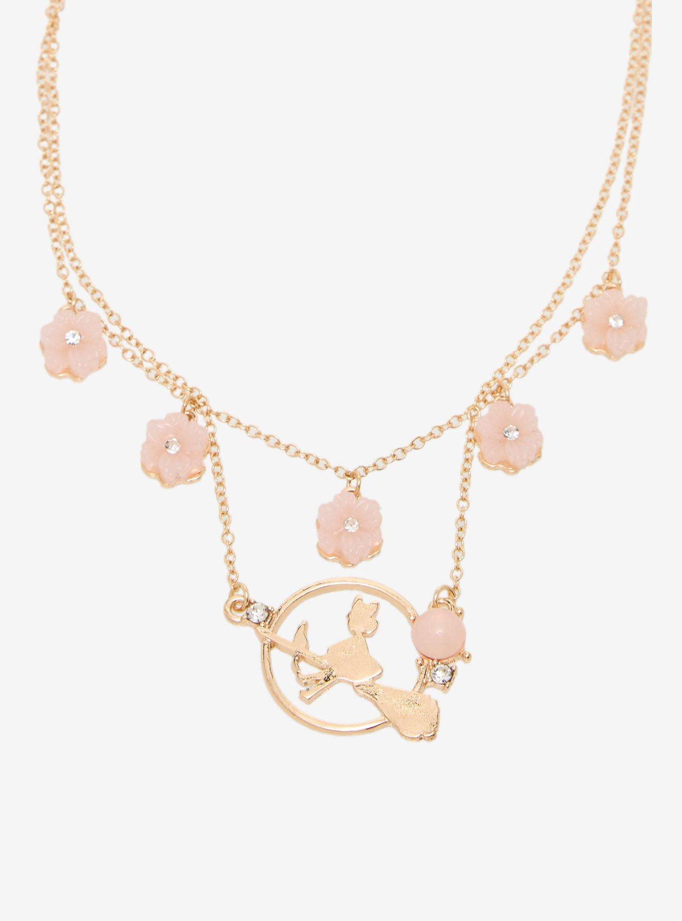 Studio Ghibli&reg; Kiki's Delivery Service Cherry Blossom Necklace Set - BoxLunch Exclusive, , alternate - view 3