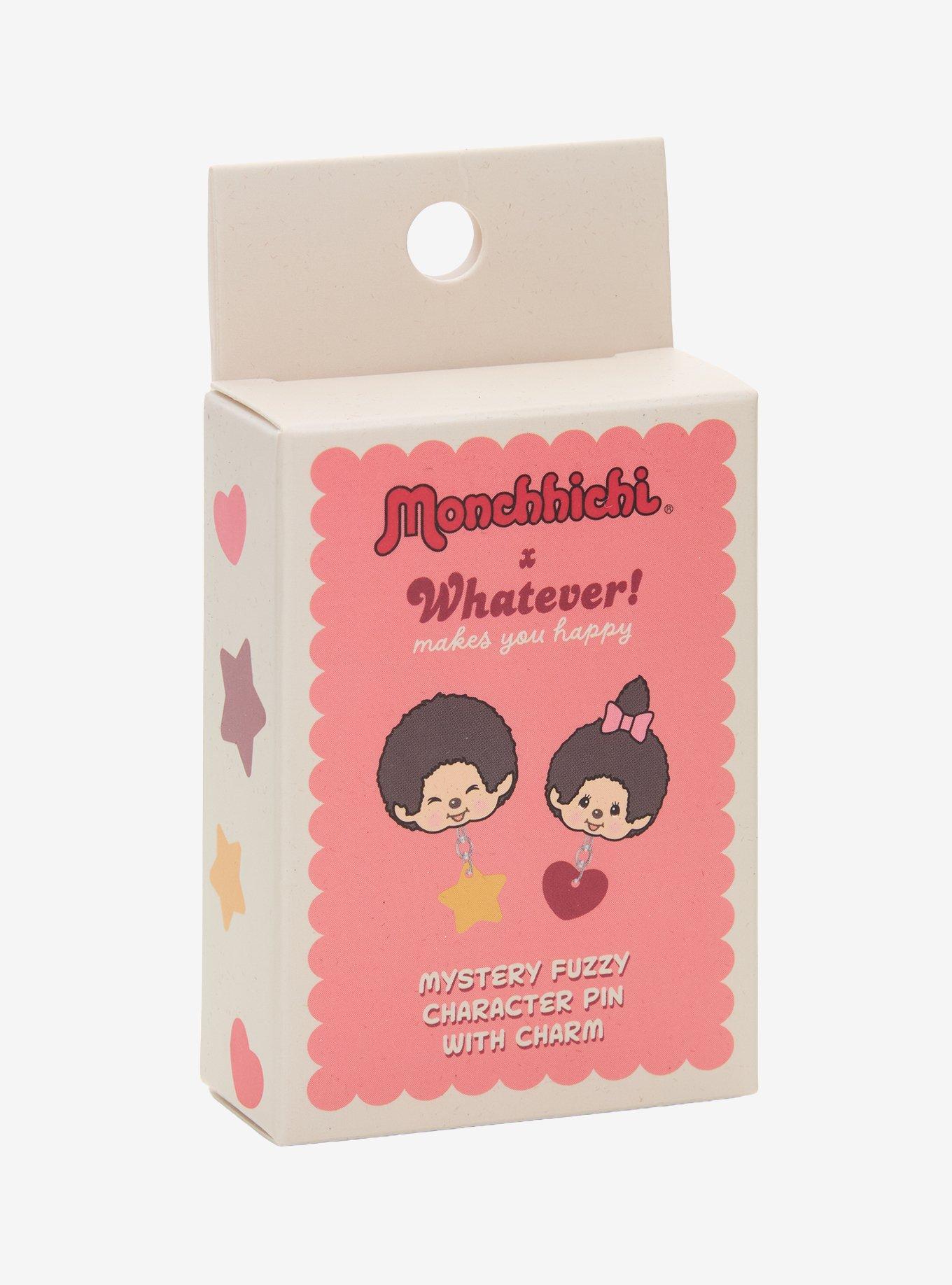 Whatever! Makes You Happy x Monchhichi Blind Box Flocked Pin with Dangling Charm - BoxLunch Exclusive, , alternate - view 3