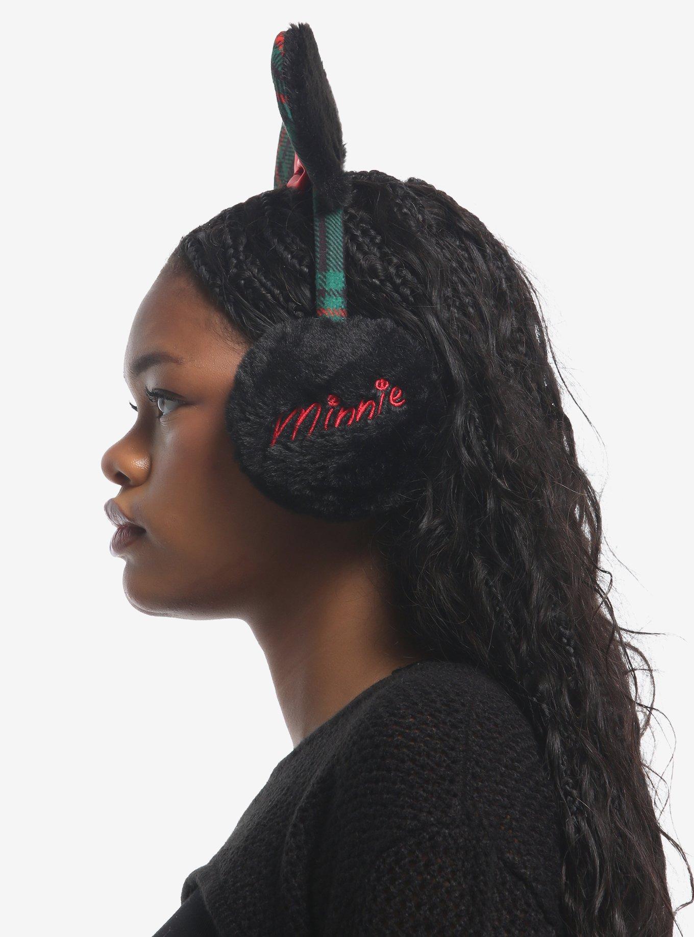 Disney Minnie Mouse 3D Plaid Ear Earmuffs, , alternate - view 2