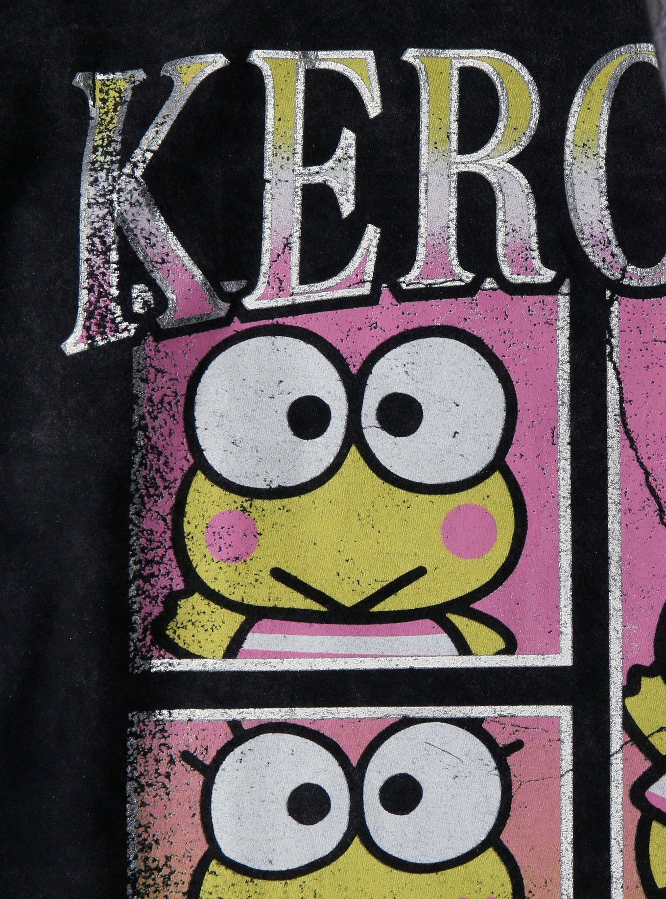 Keroppi Grid Mineral Wash T-Shirt, , hi-res