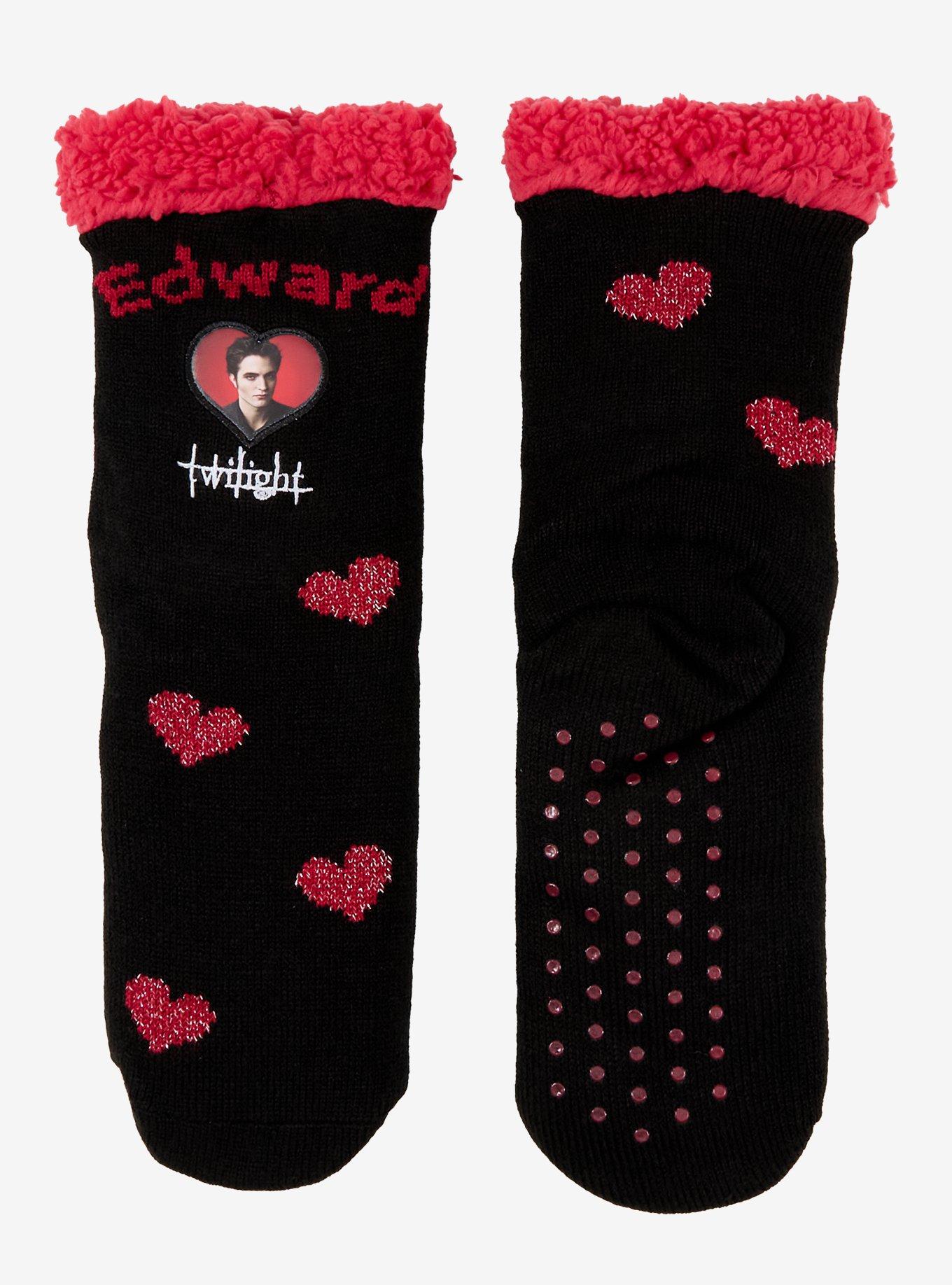Twilight Edward Heart Cozy Slipper Socks, , alternate - view 2