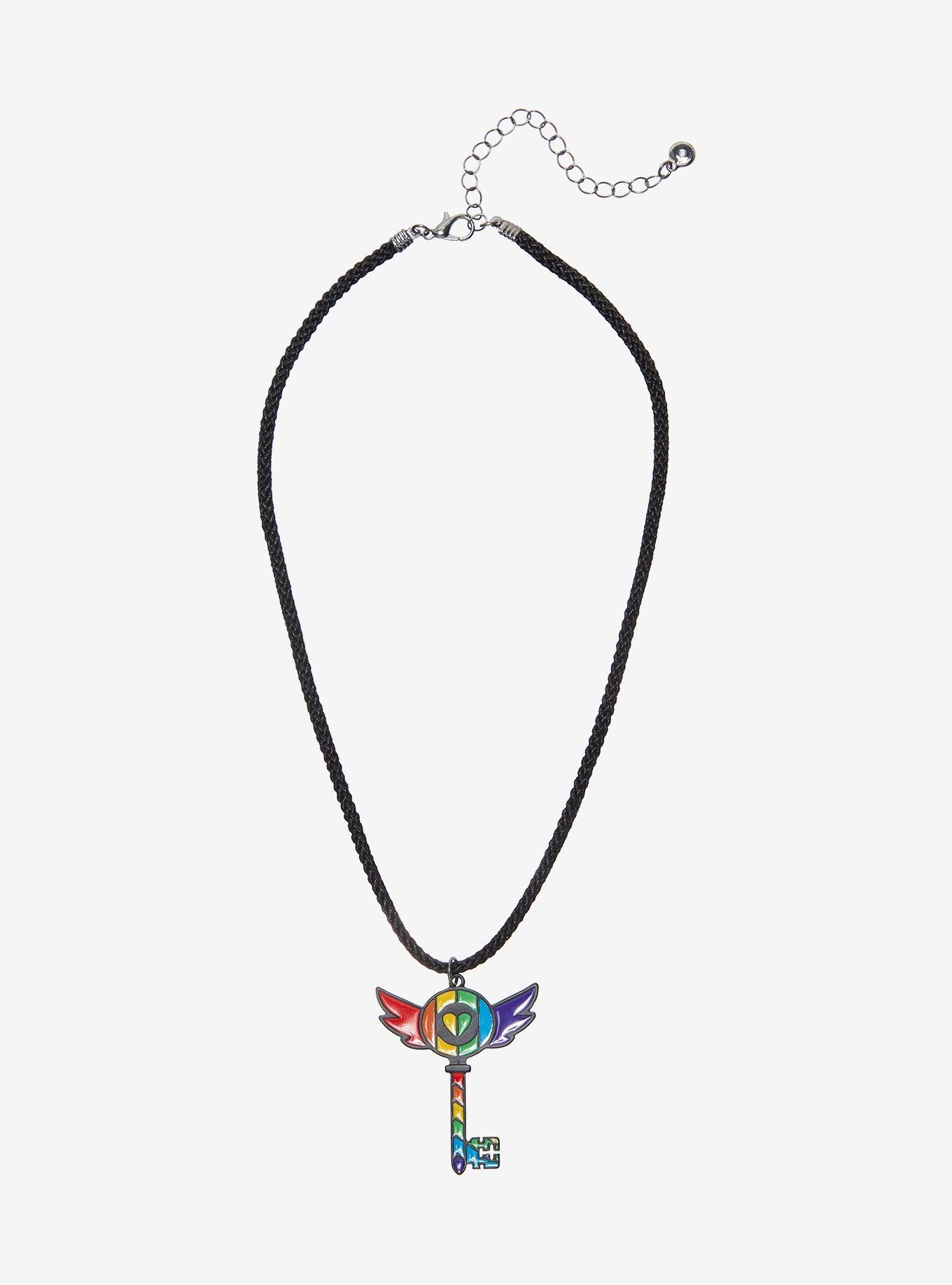Hazbin Hotel Pride Key Necklace, , hi-res