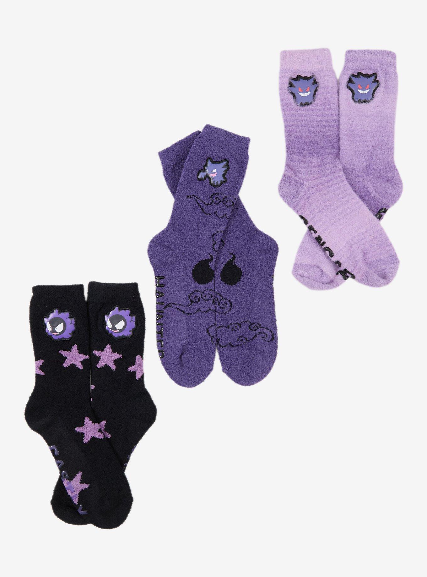 Pok&eacute;mon Gengar Evolutions Cozy Socks 3 Pair, , alternate - view 2