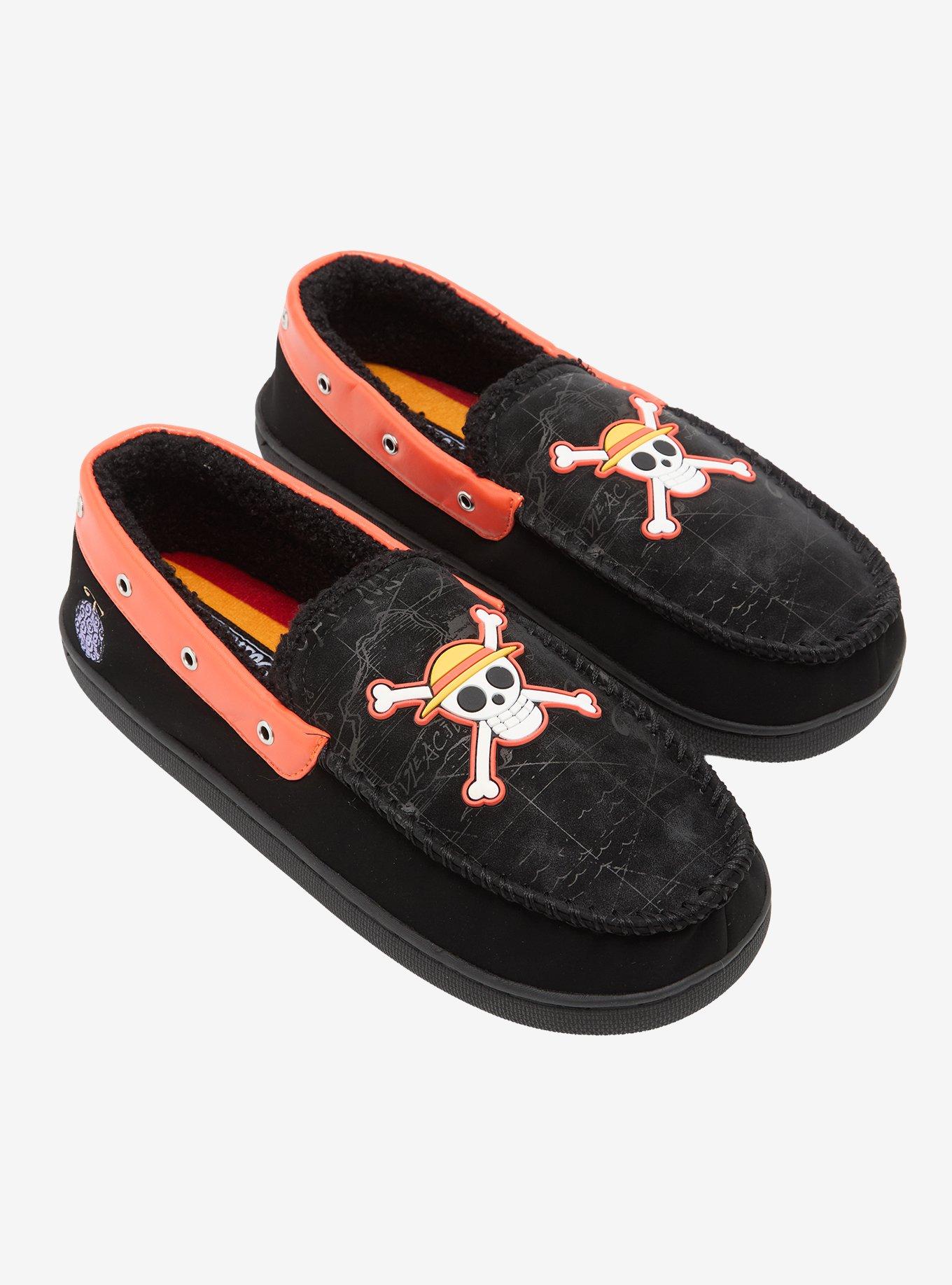 One Piece Jolly Roger Slippers, MULTI, alternate - view 2