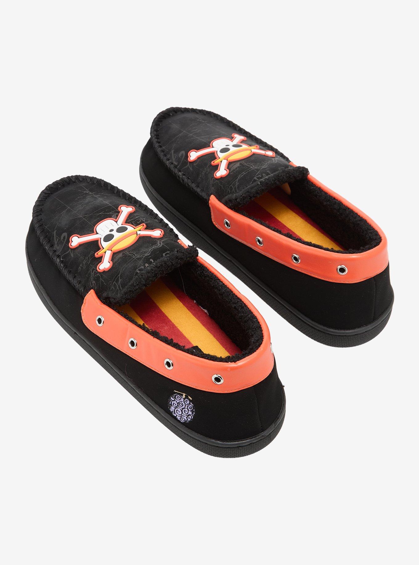 One Piece Jolly Roger Slippers, MULTI, alternate - view 3