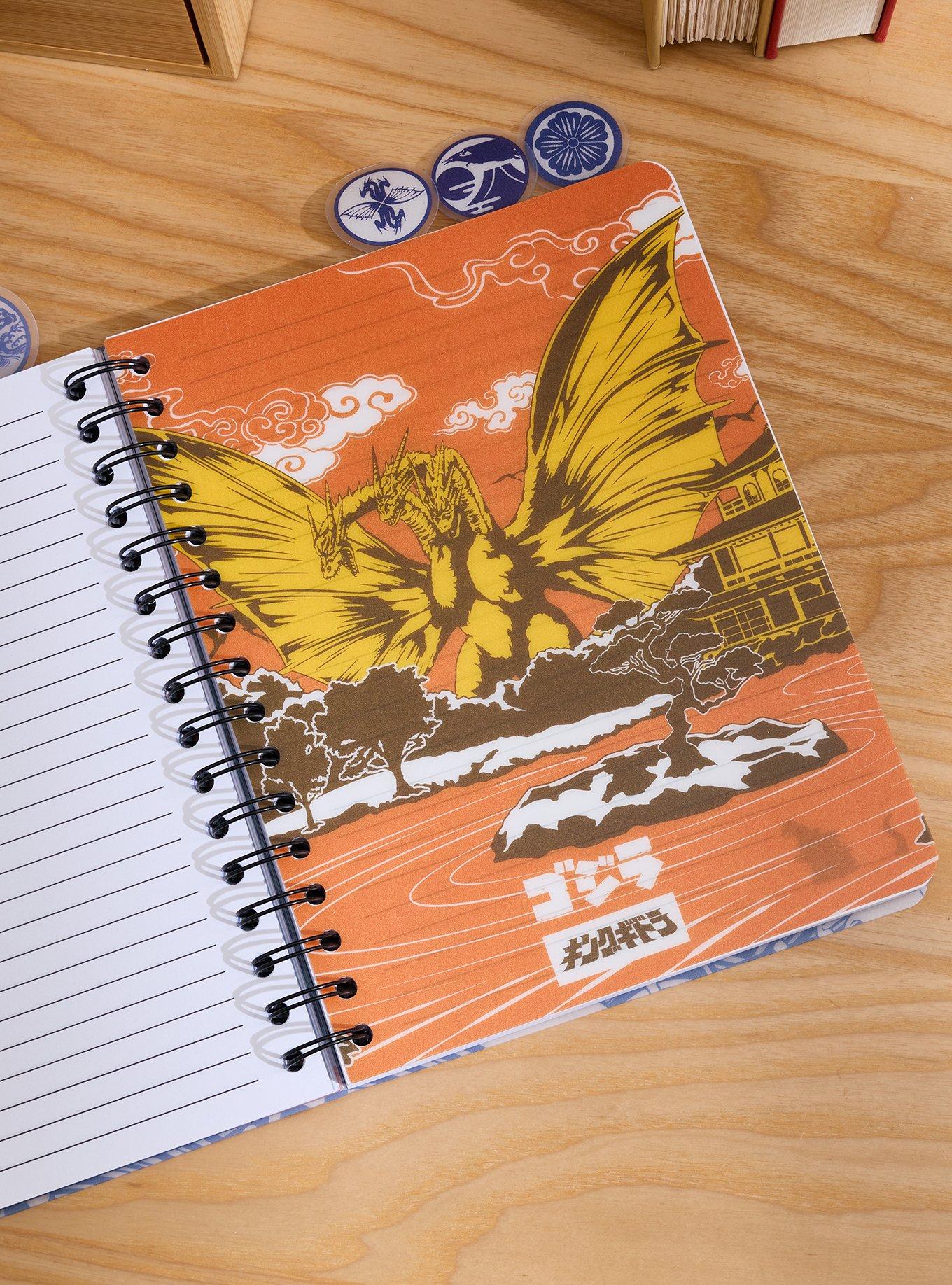 Godzilla Ocean Scene Figural Tab Journal - BoxLunch Exclusive, , hi-res