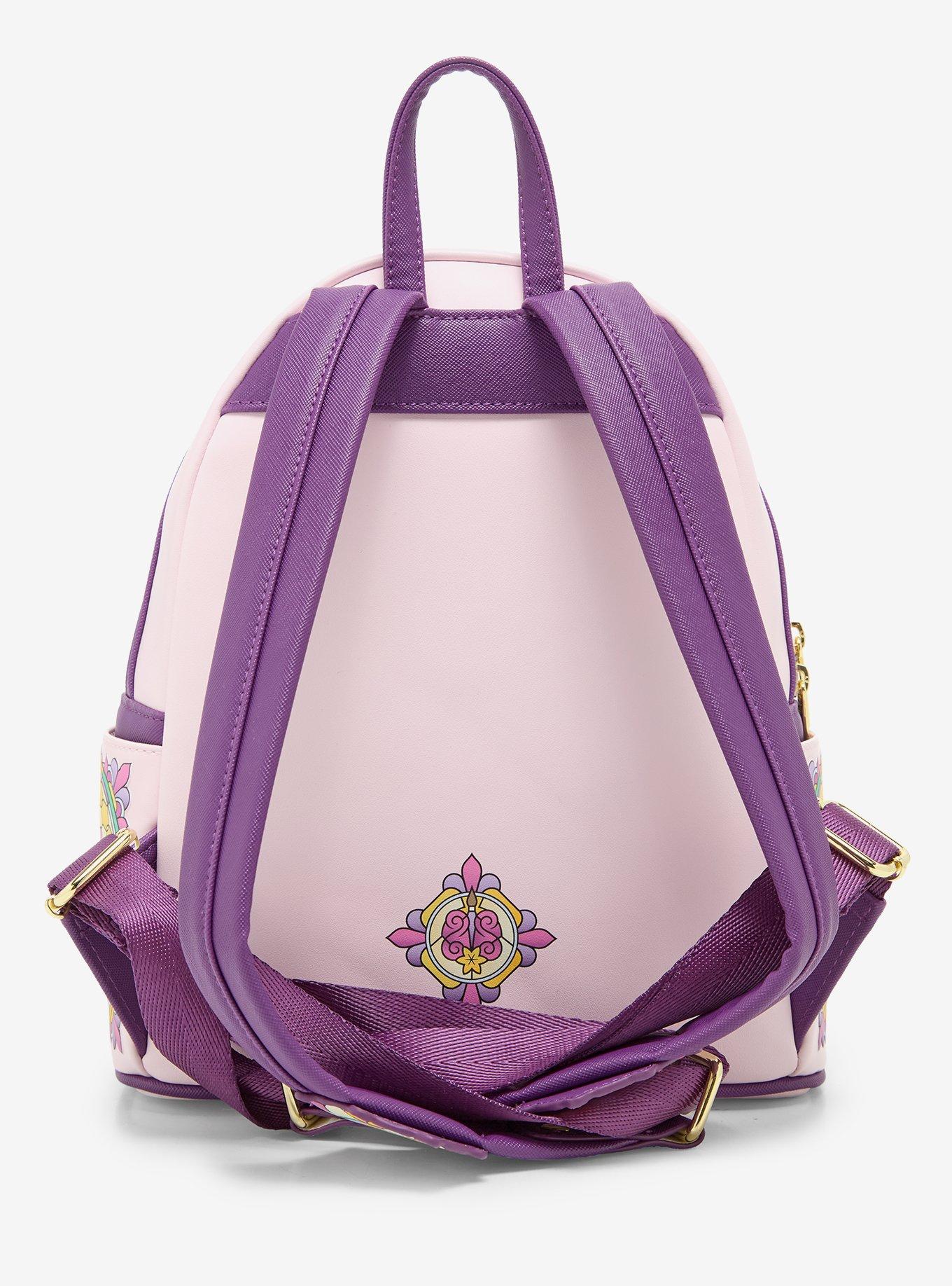 Loungefly Disney Tangled Stained Glass Rapunzel and Flynn Mini Backpack - BoxLunch Exclusive
