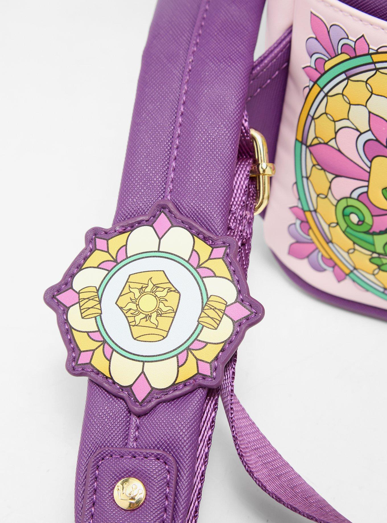 Loungefly Disney Tangled Stained Glass Rapunzel and Flynn Mini Backpack - BoxLunch Exclusive, , alternate - view 4