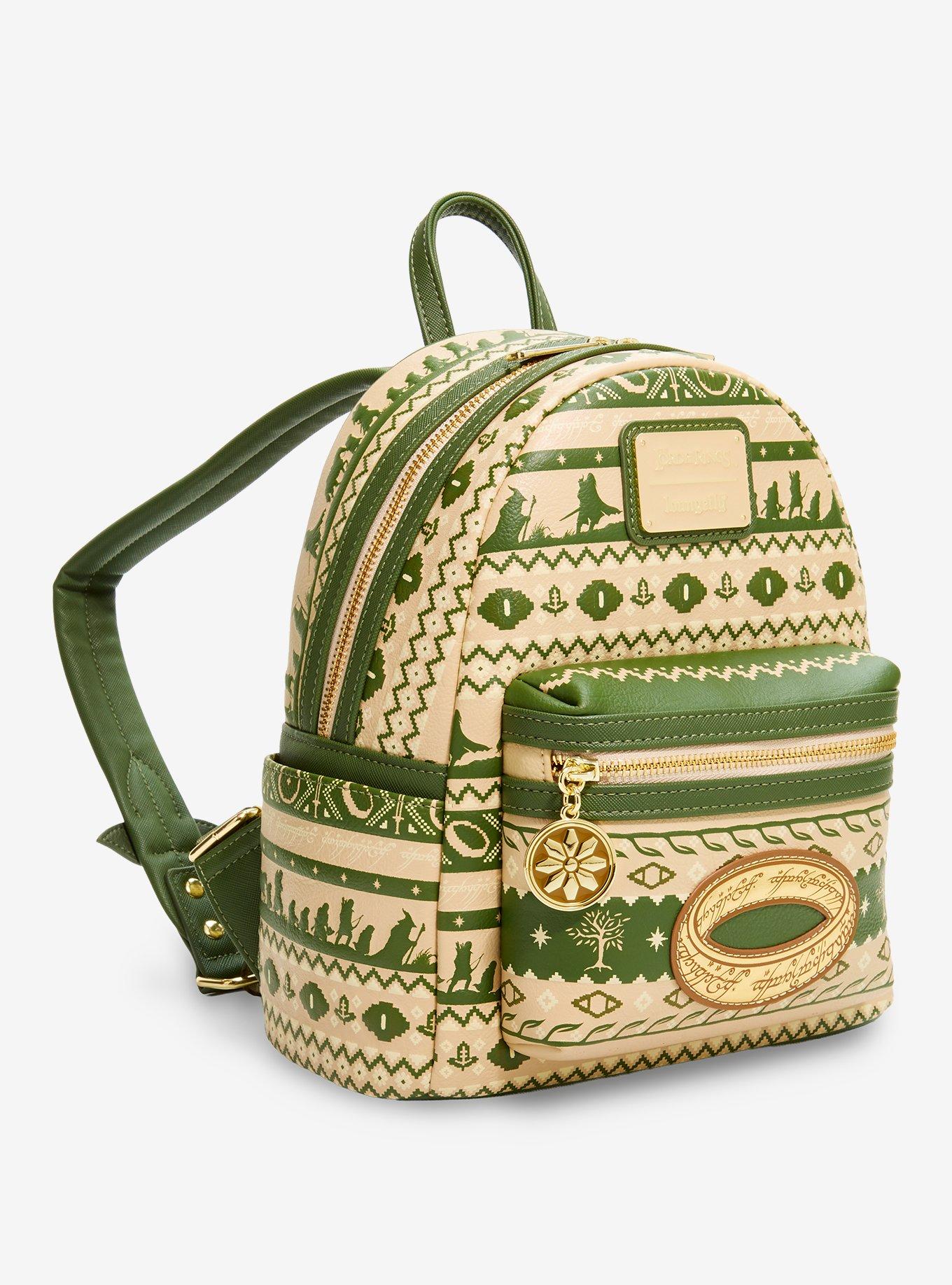 Loungefly The Lord of The Rings Icons Patterned Mini Backpack - BoxLunch Exclusive