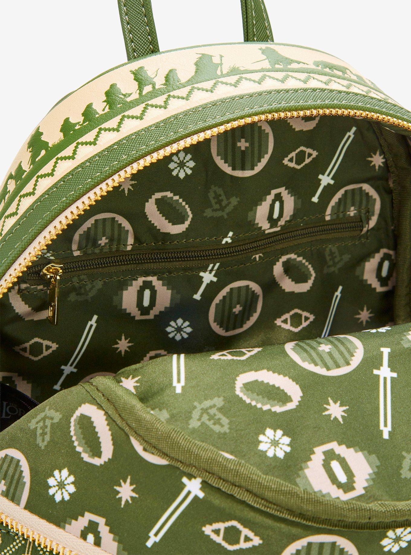 Loungefly The Lord of The Rings Icons Patterned Mini Backpack - BoxLunch Exclusive
