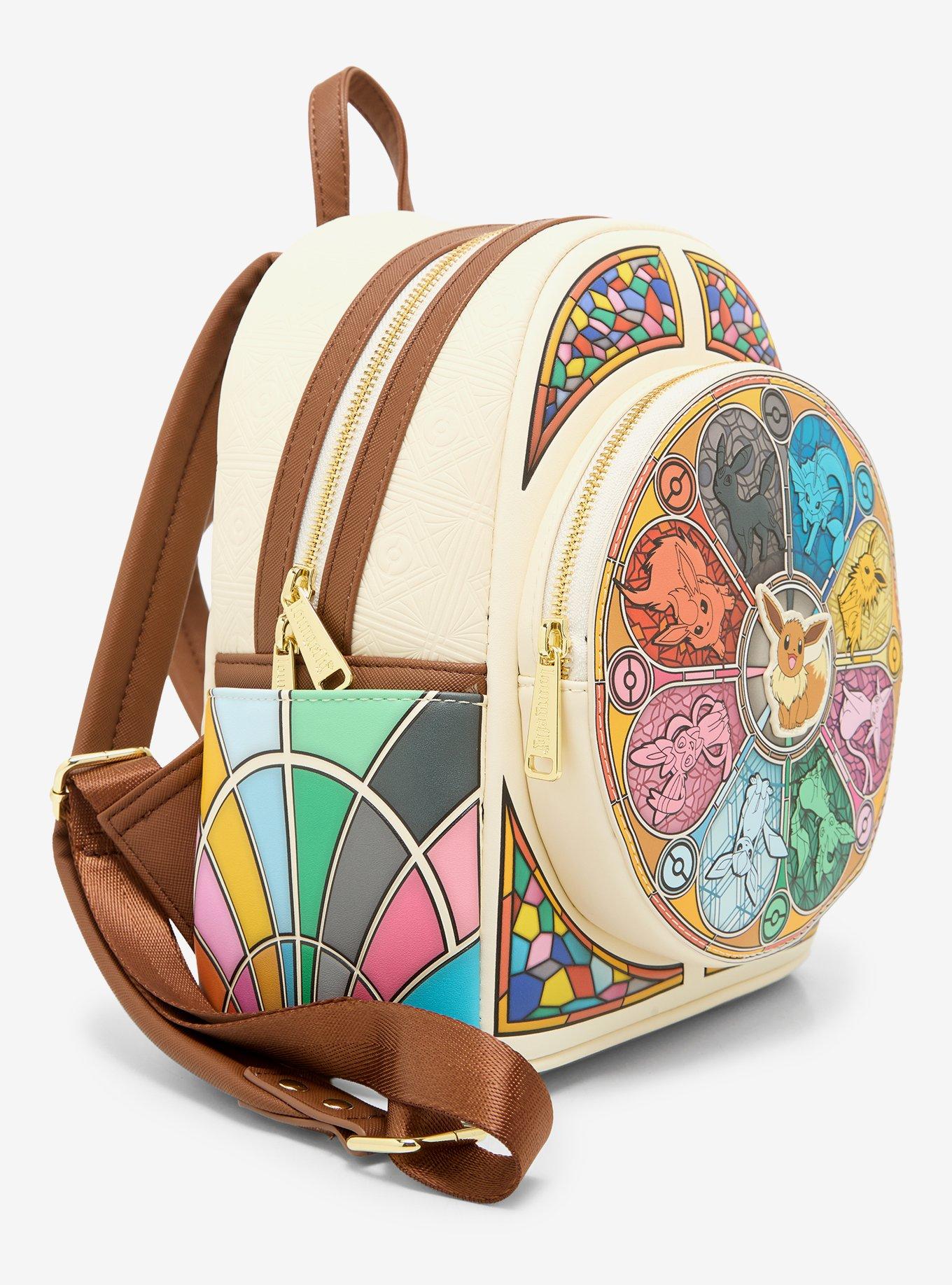 Loungefly Pok&eacute;mon Eevee Evolutions Stained Glass Mini Backpack - BoxLunch Exclusive, , alternate - view 3