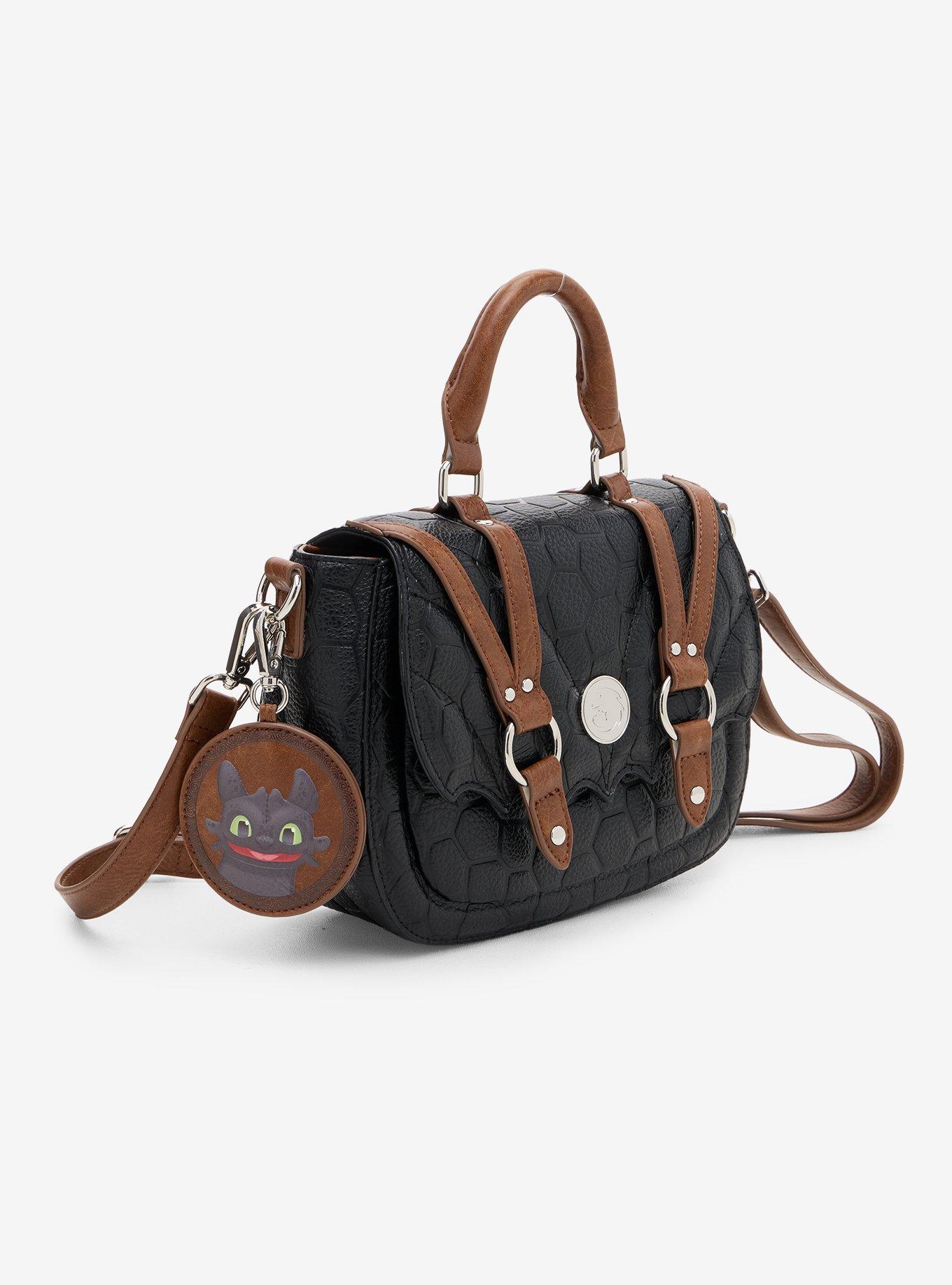 Loungefly DreamWorks How to Train Your Dragon Toothless Crossbody Bag with Keychain - BoxLunch Exclusive