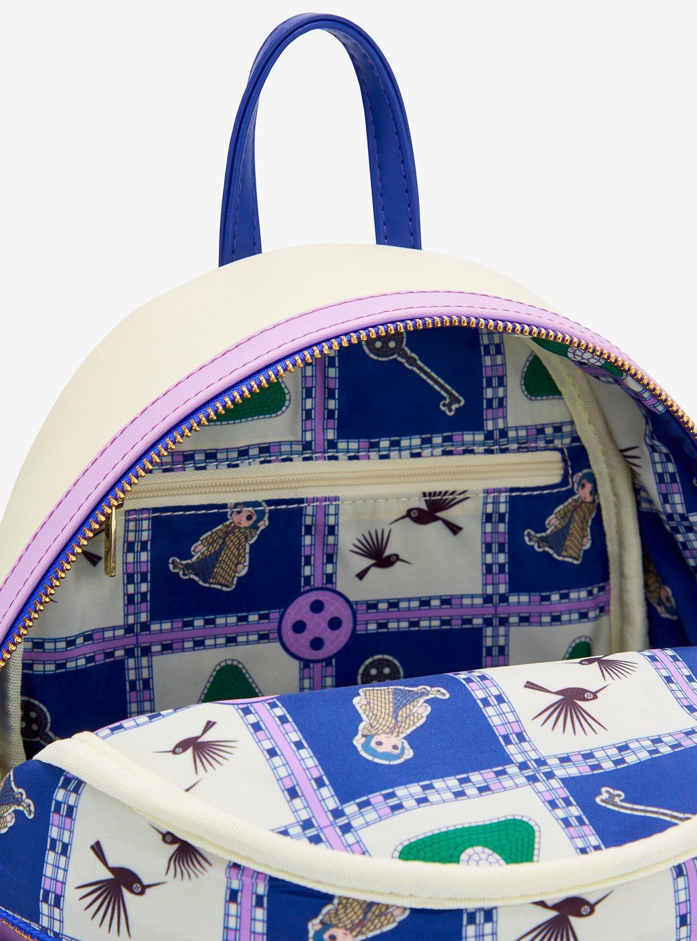 Loungefly Coraline Through the Tunnel Mosaic Mini Backpack - BoxLunch Exclusive, , alternate - view 4