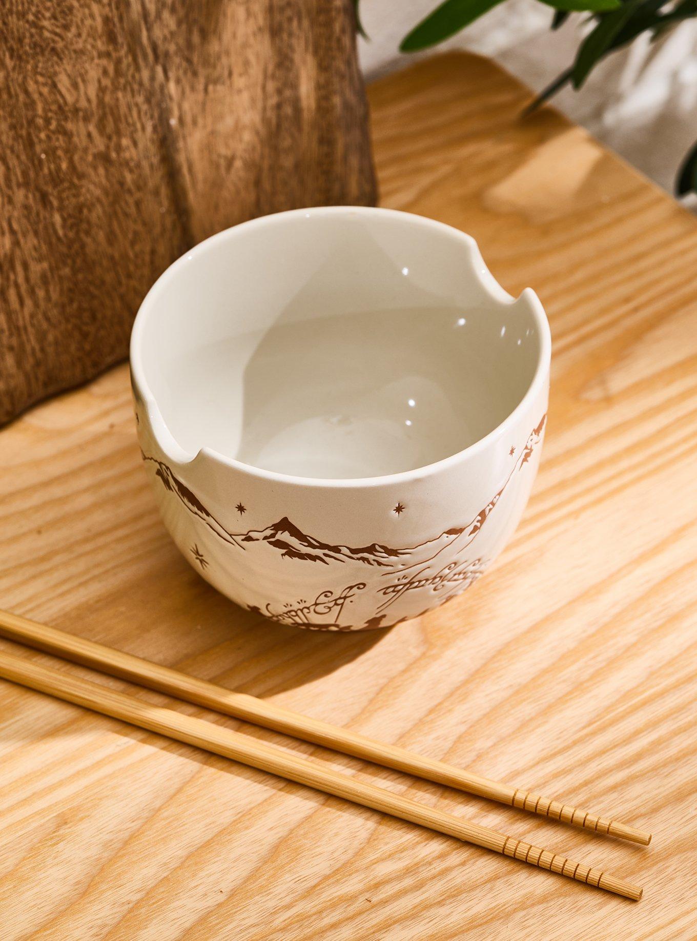The Lord of the Rings Middle-earth Mountains Ramen Bowl with Chopsticks - BoxLunch Exclusive, , alternate - view 3