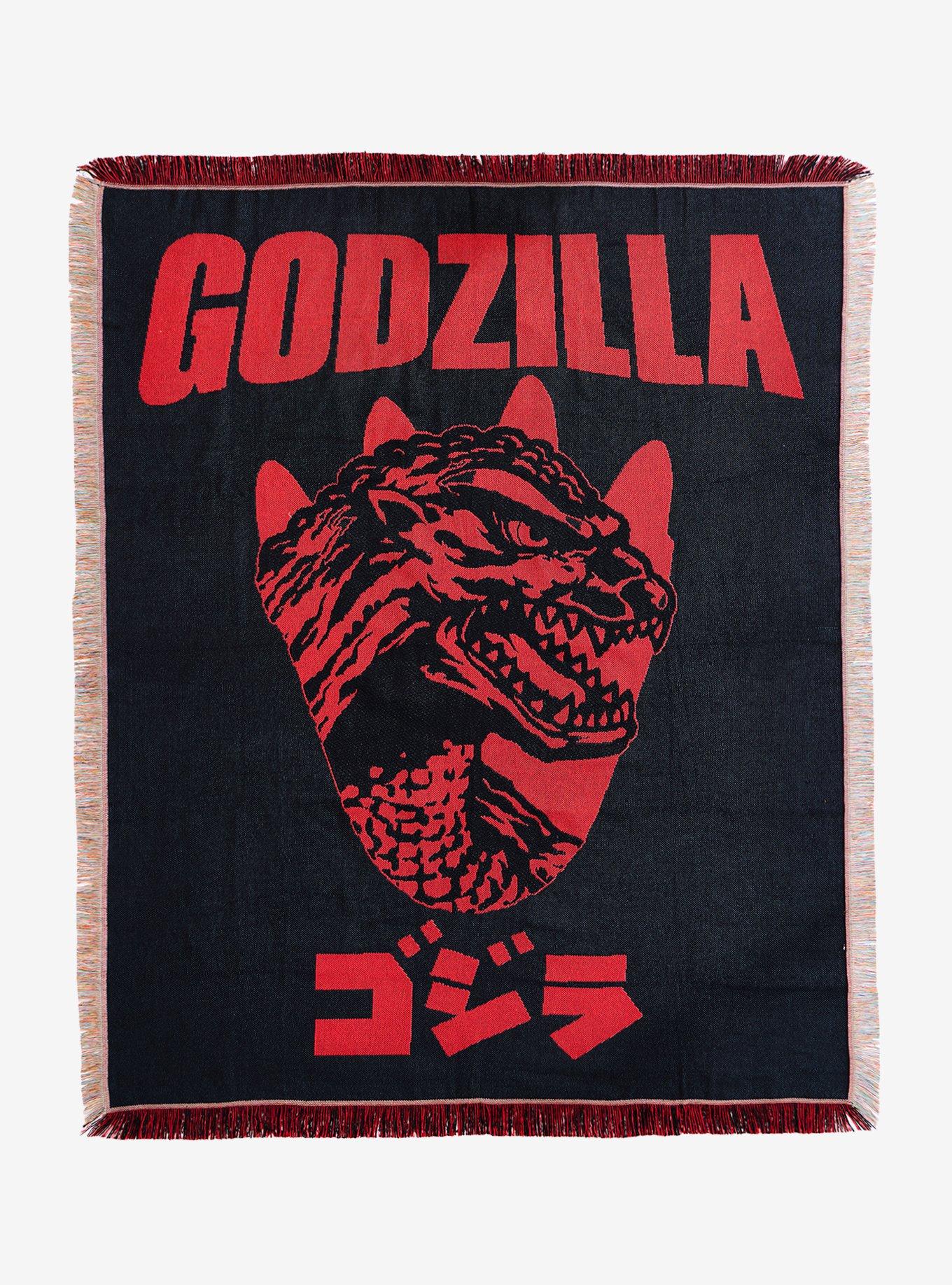 Godzilla Red Footprint Tapestry Throw - BoxLunch Exclusive, , alternate - view 4